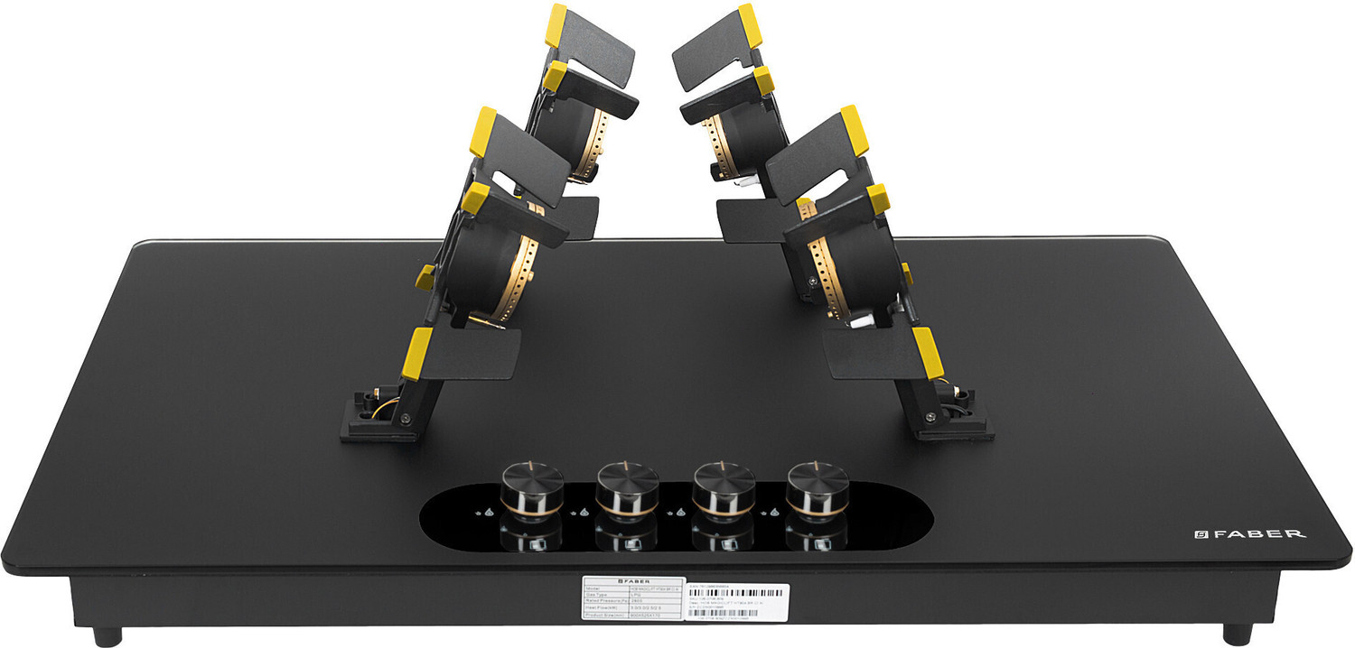 Image of FABER Magiclift HT904|Liftable Burners|FFD|Matte Glass Finish|Easy Cleaning| Glass Automatic Hob