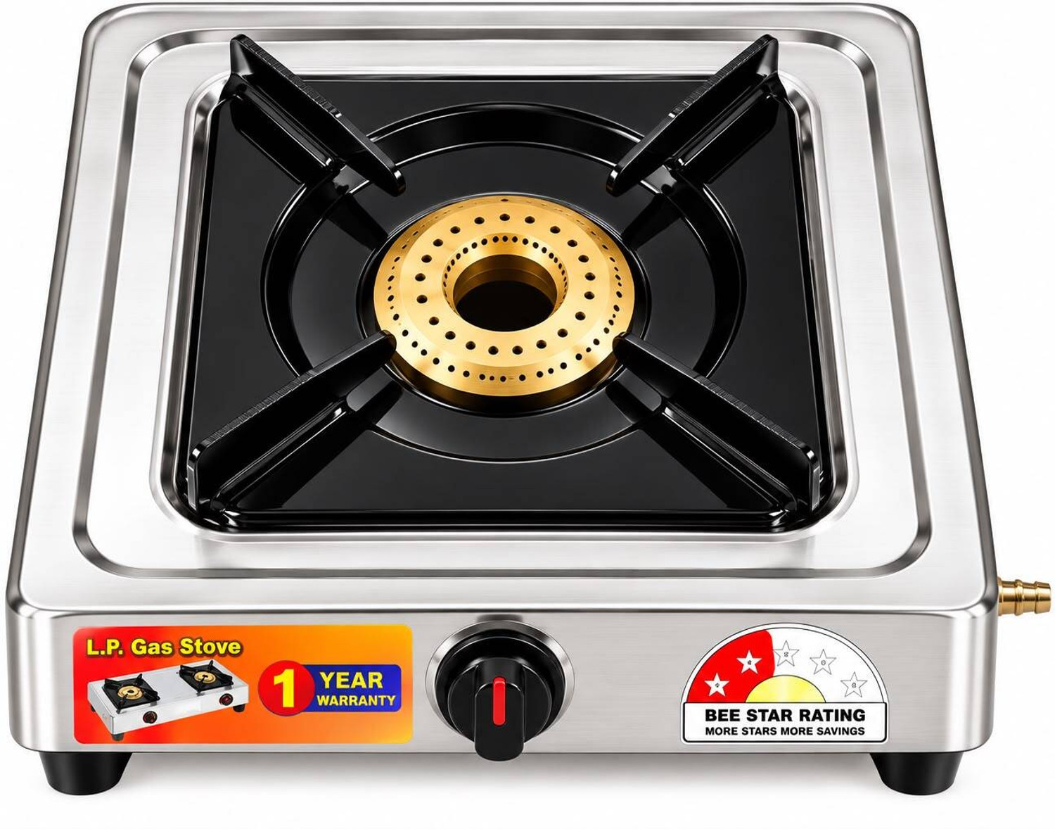 Image of chulhamanish Premium Gas Stove Stainless Steel Manual Gas Stove (1 Burners)