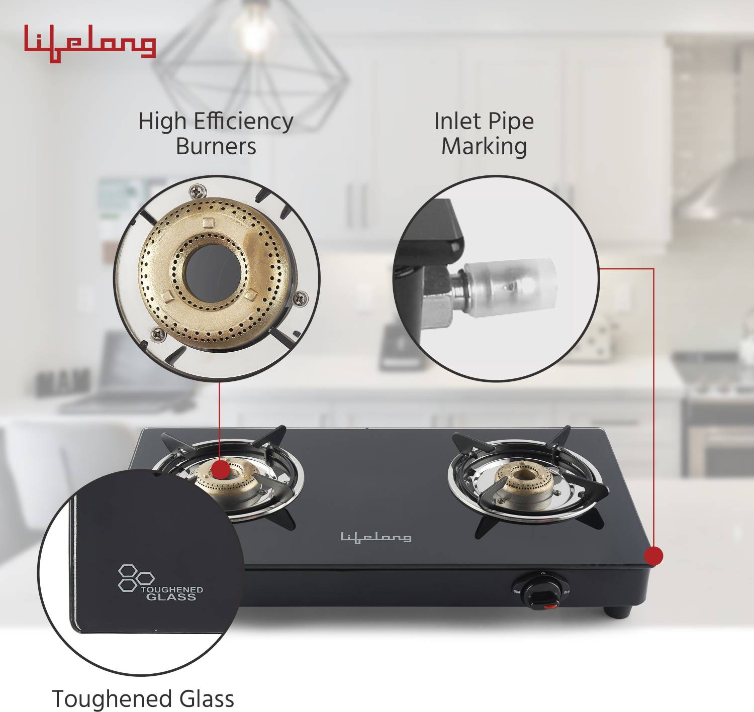 Lifelong LLGS118 Manual Gas Stove - Image 4