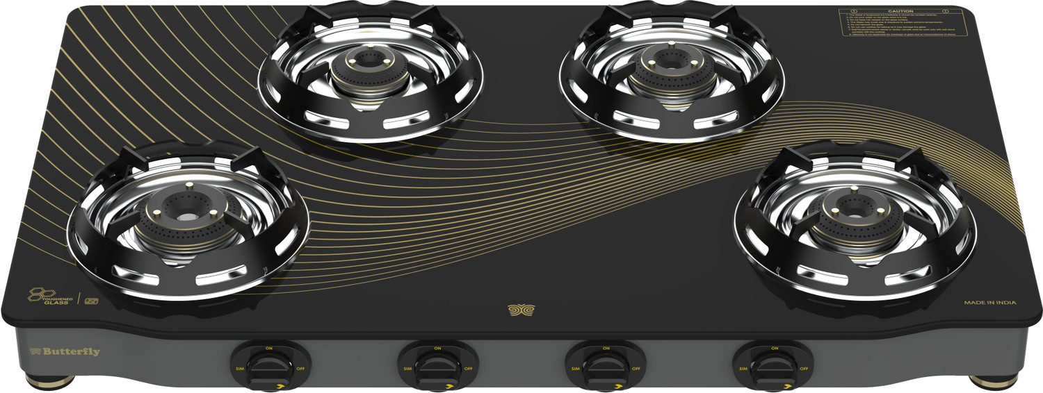 Image of Butterfly Renz Glass Manual Gas Stove