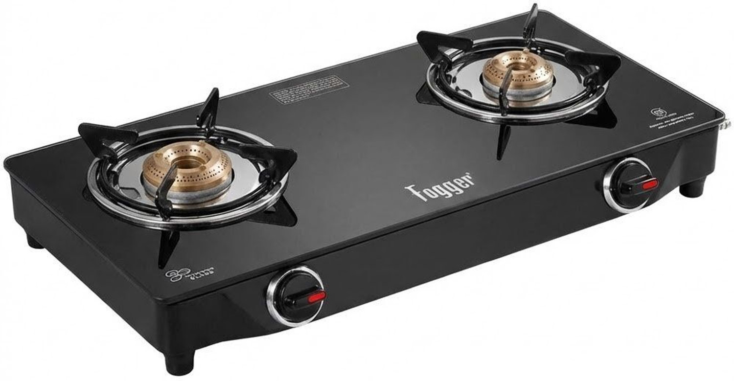Image of Fogger BLK2BURNL MUNNL Glass Manual Gas Stove