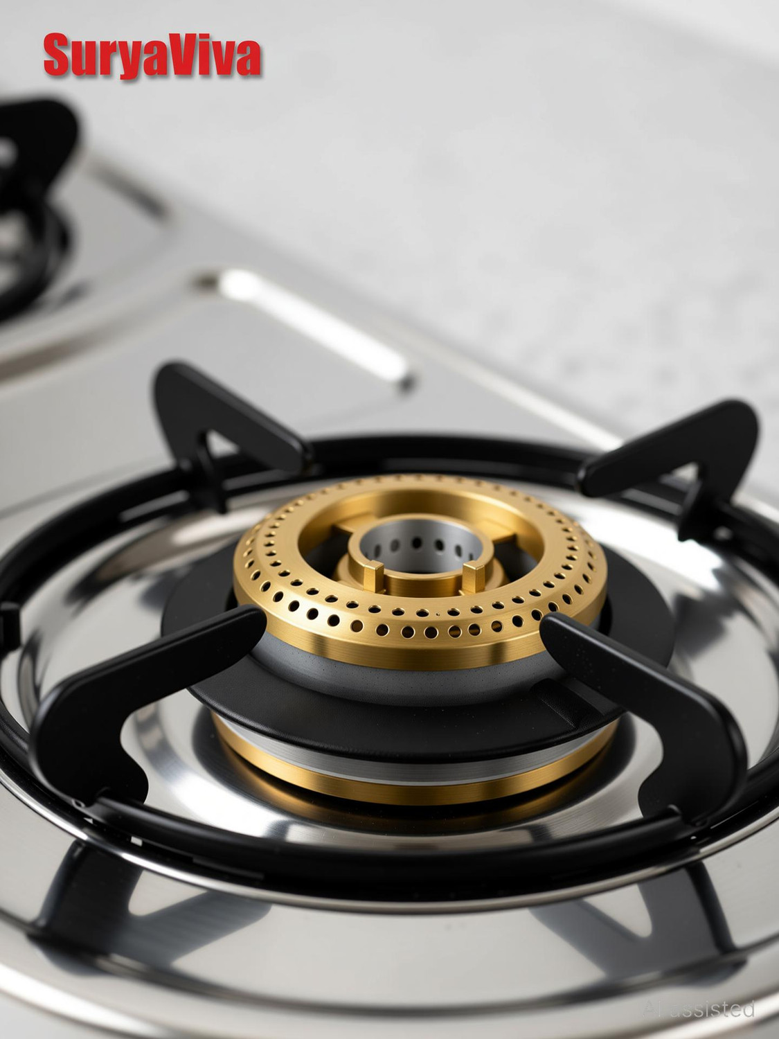 Image of SURYAVIVA Dura Shine 2B Stainless Steel Manual Gas Stove