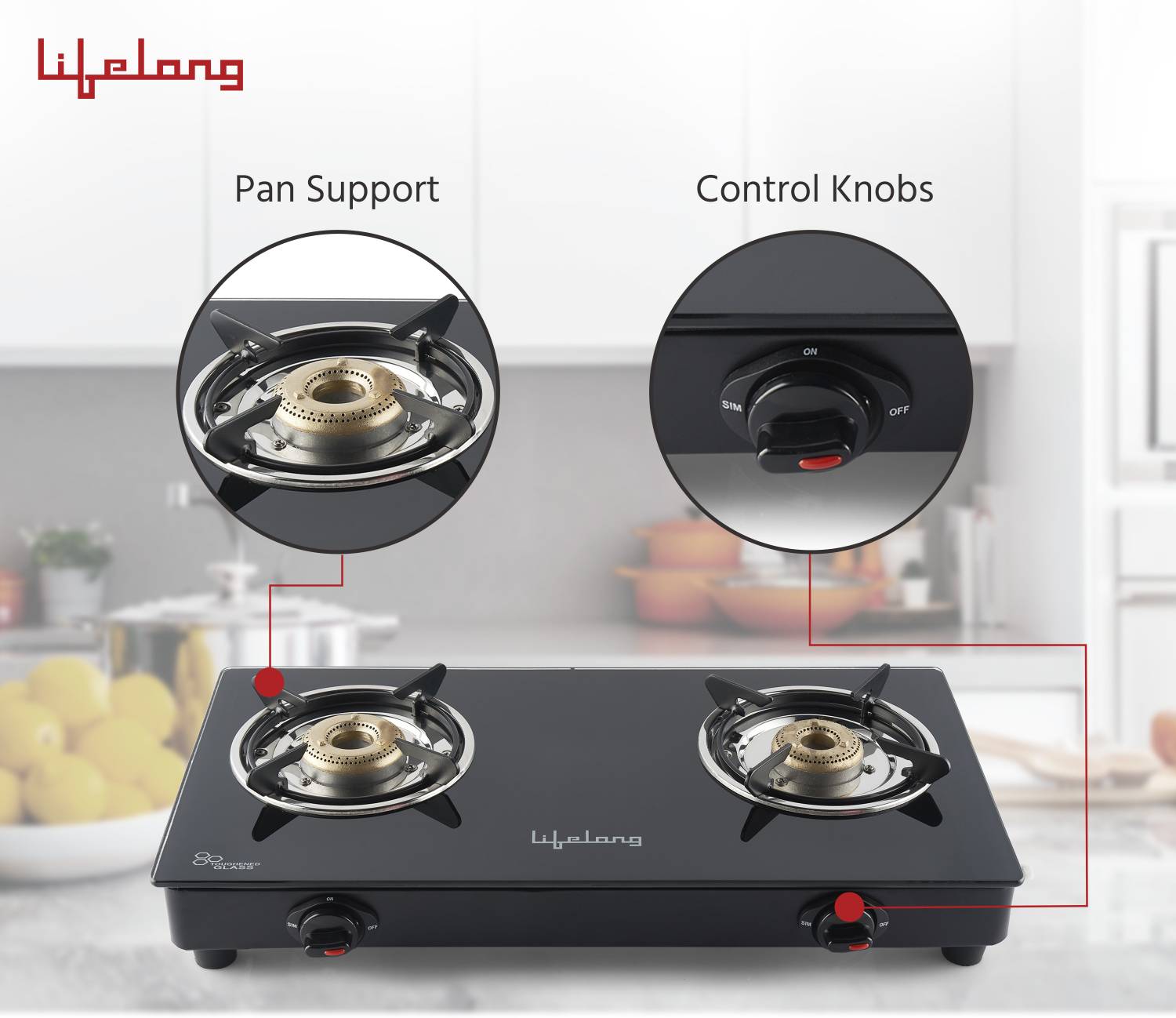 Lifelong LLGS118 Manual Gas Stove - Image 3
