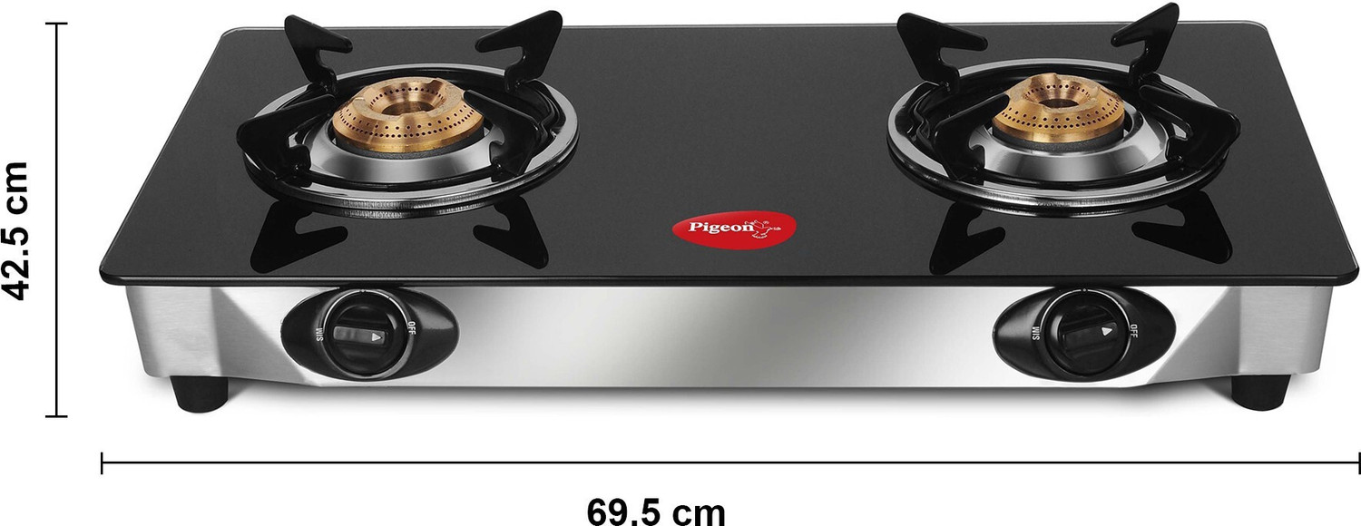Image of Pigeon Favourite Glass, Stainless Steel Manual Gas Stove