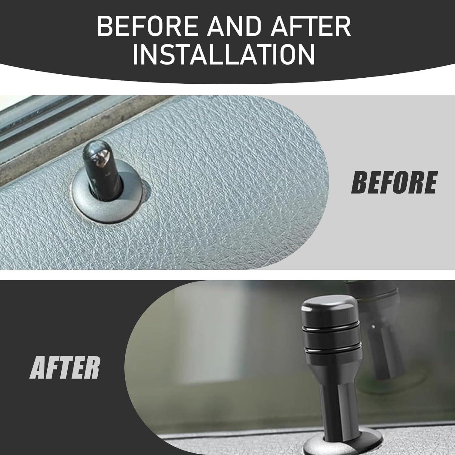 Image of ROSHNEER ENTERPRISES ALUMINUM Car Door Lock Knob