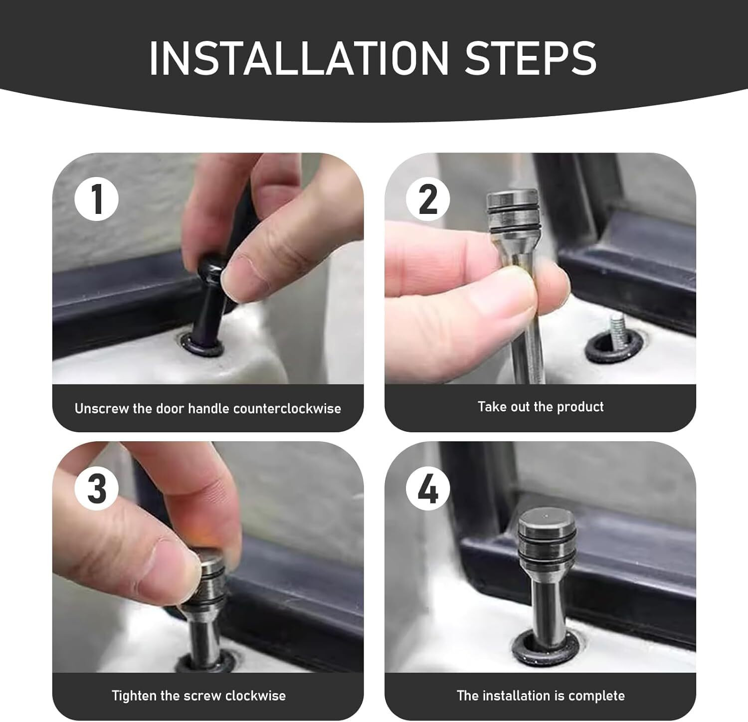 Image of ROSHNEER ENTERPRISES ALUMINUM Car Door Lock Knob