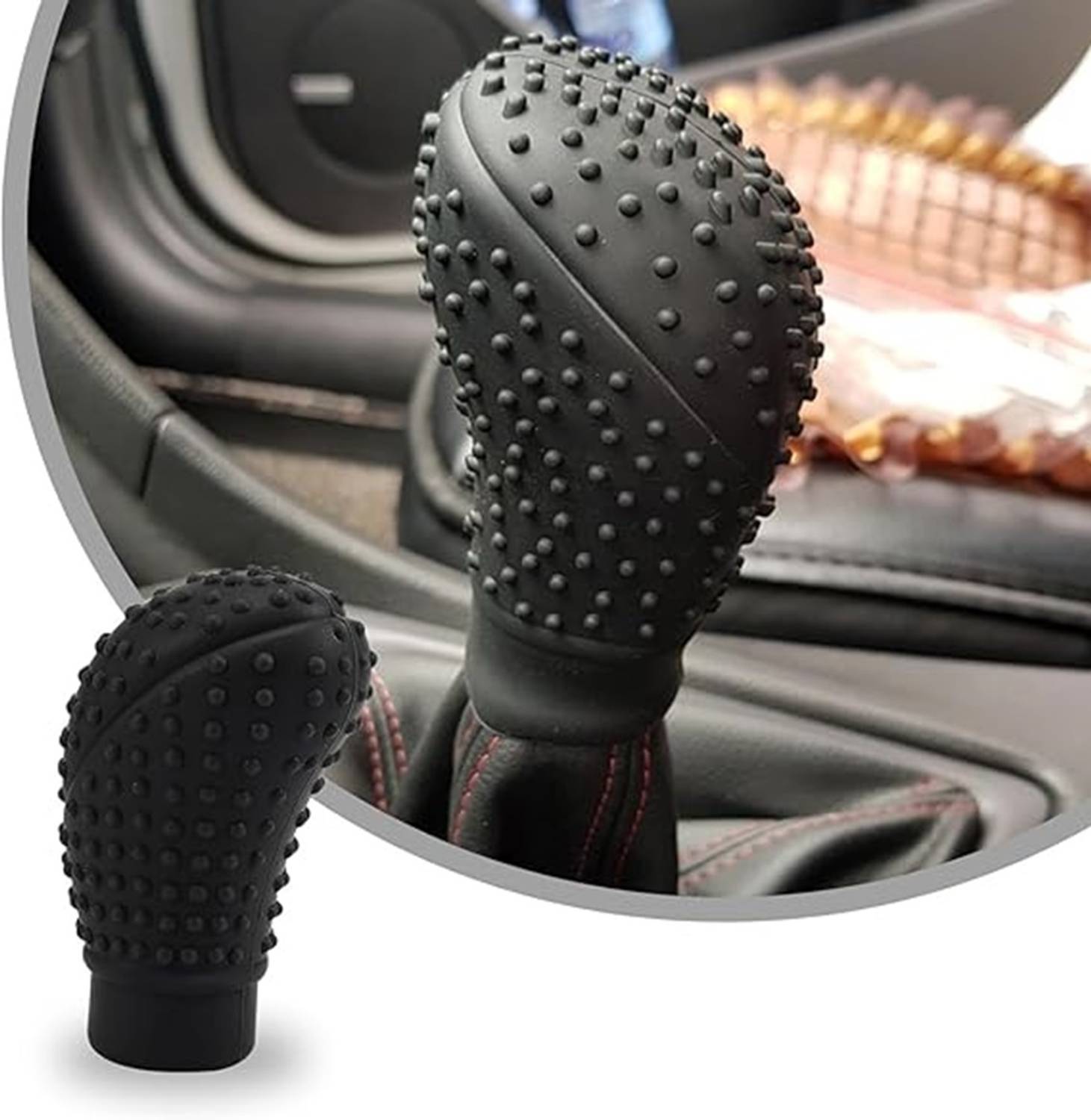 Atreya ATREYA Car GearKnob Protector Silicone Cover Nonslip for Universal Fit & Stylish Gear Knob