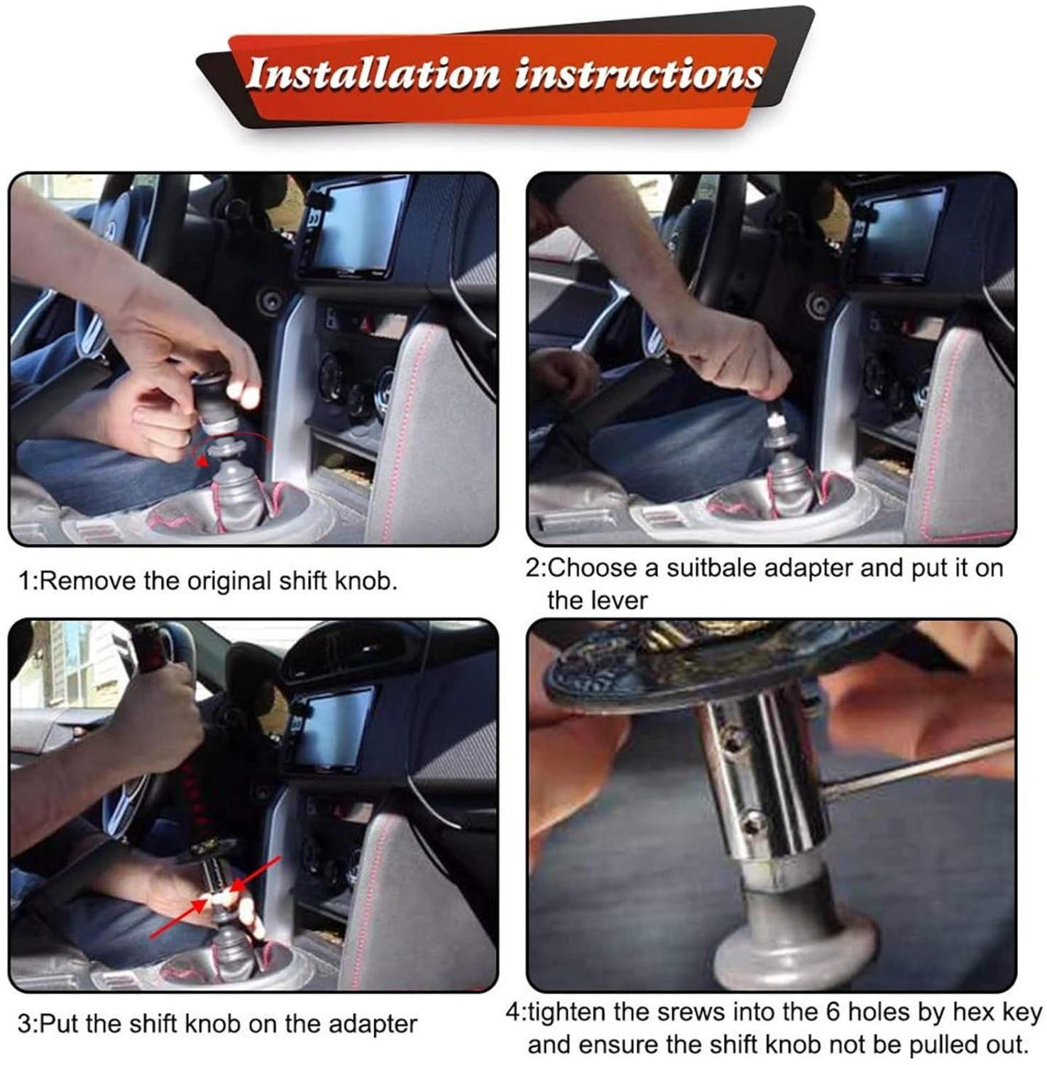 Image of SRPHERE Car Gear Stick Knob Automatic Manual Shifter Lever Head Samurai Sword Fits Cars Gear Knob