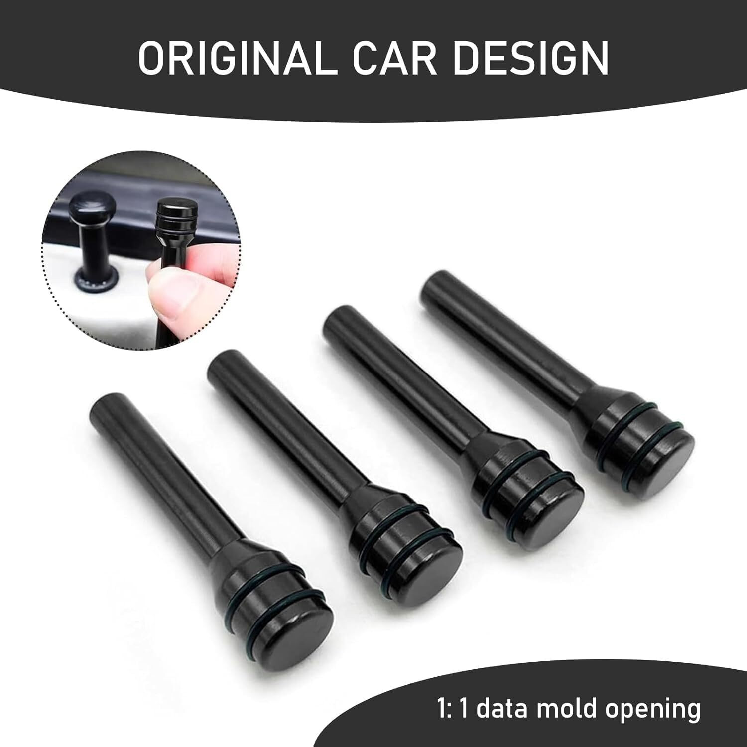 Image of ROSHNEER ENTERPRISES ALUMINUM Car Door Lock Knob