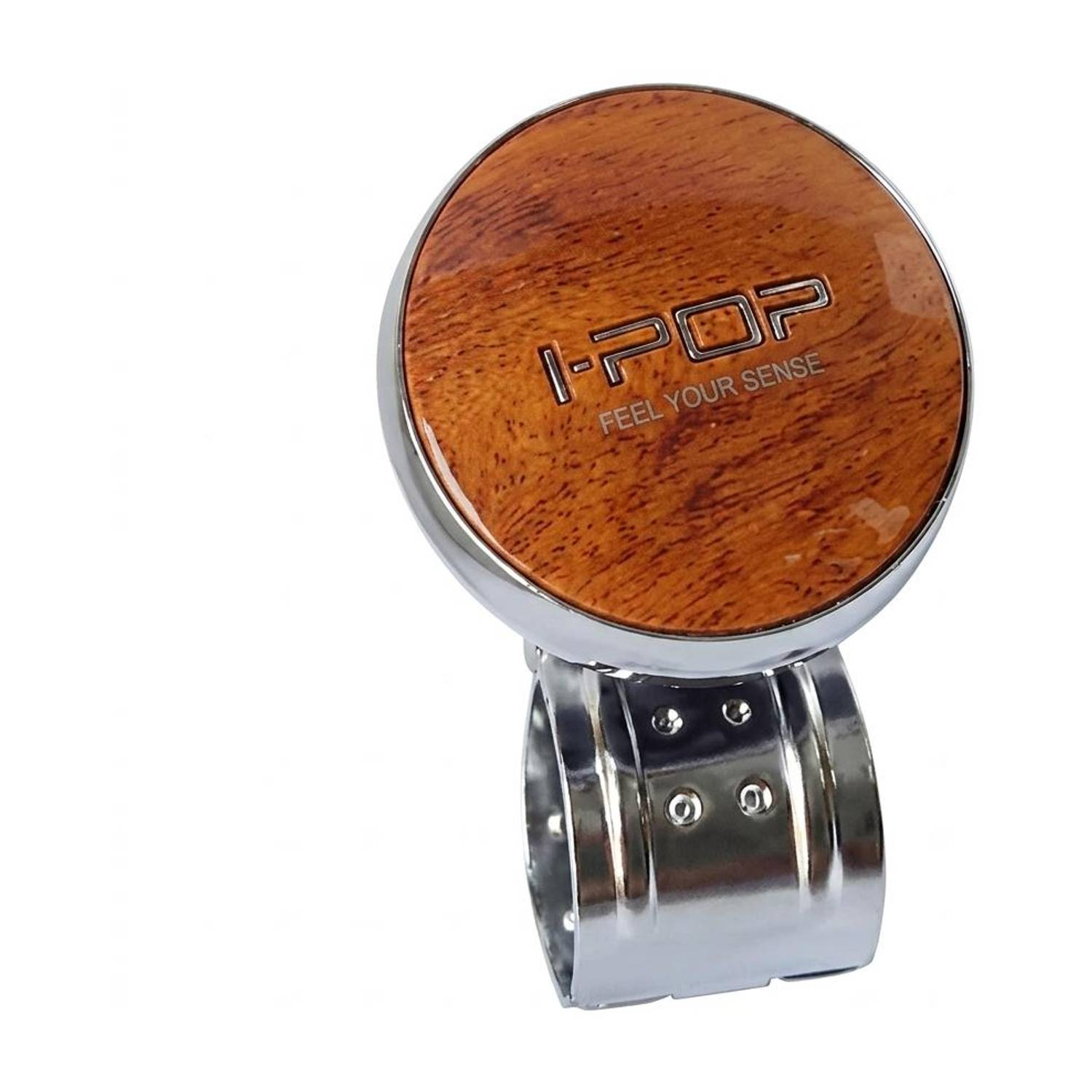 I-Pop Wood Finish Steering Wheel Knob - Image 1