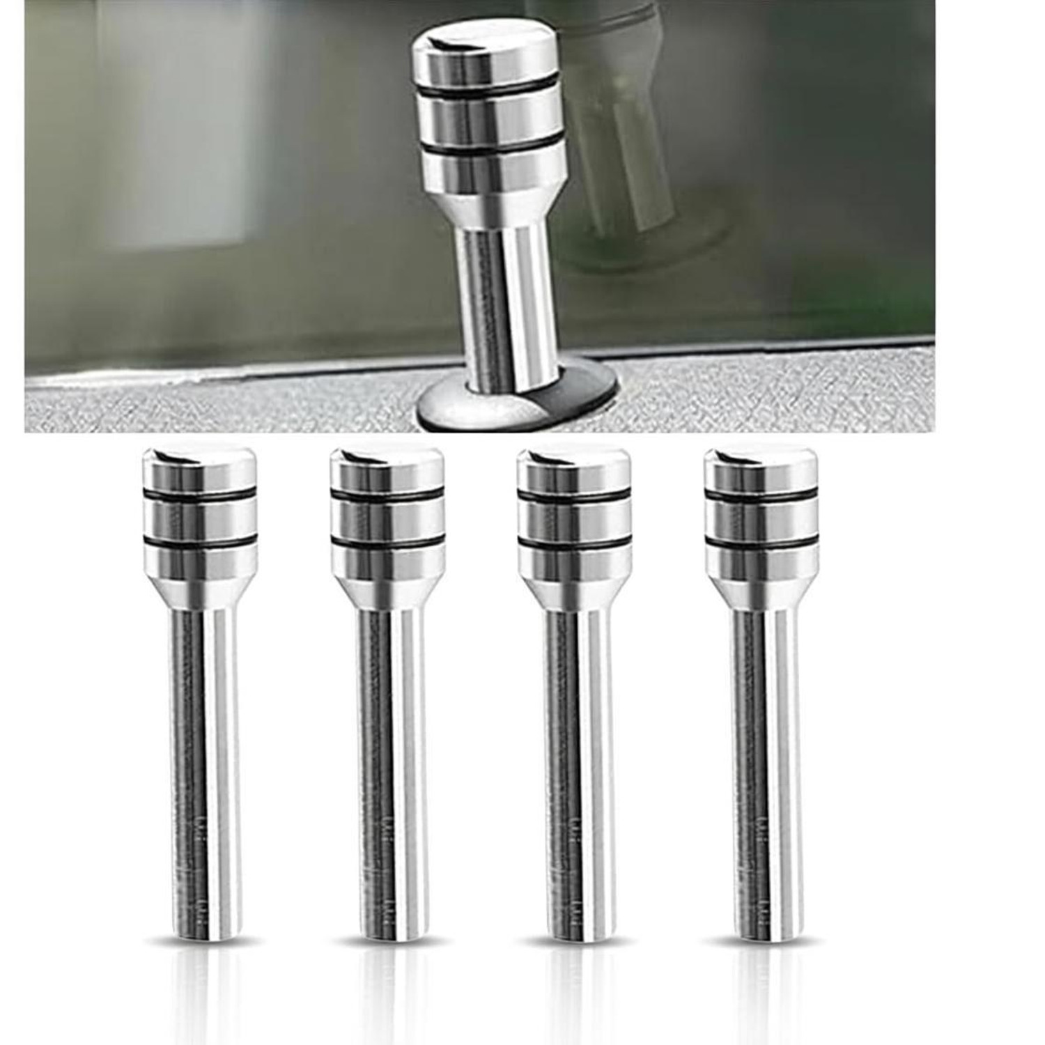 Image of silkyfit Aluminum Alloy Car Door Lock Knob