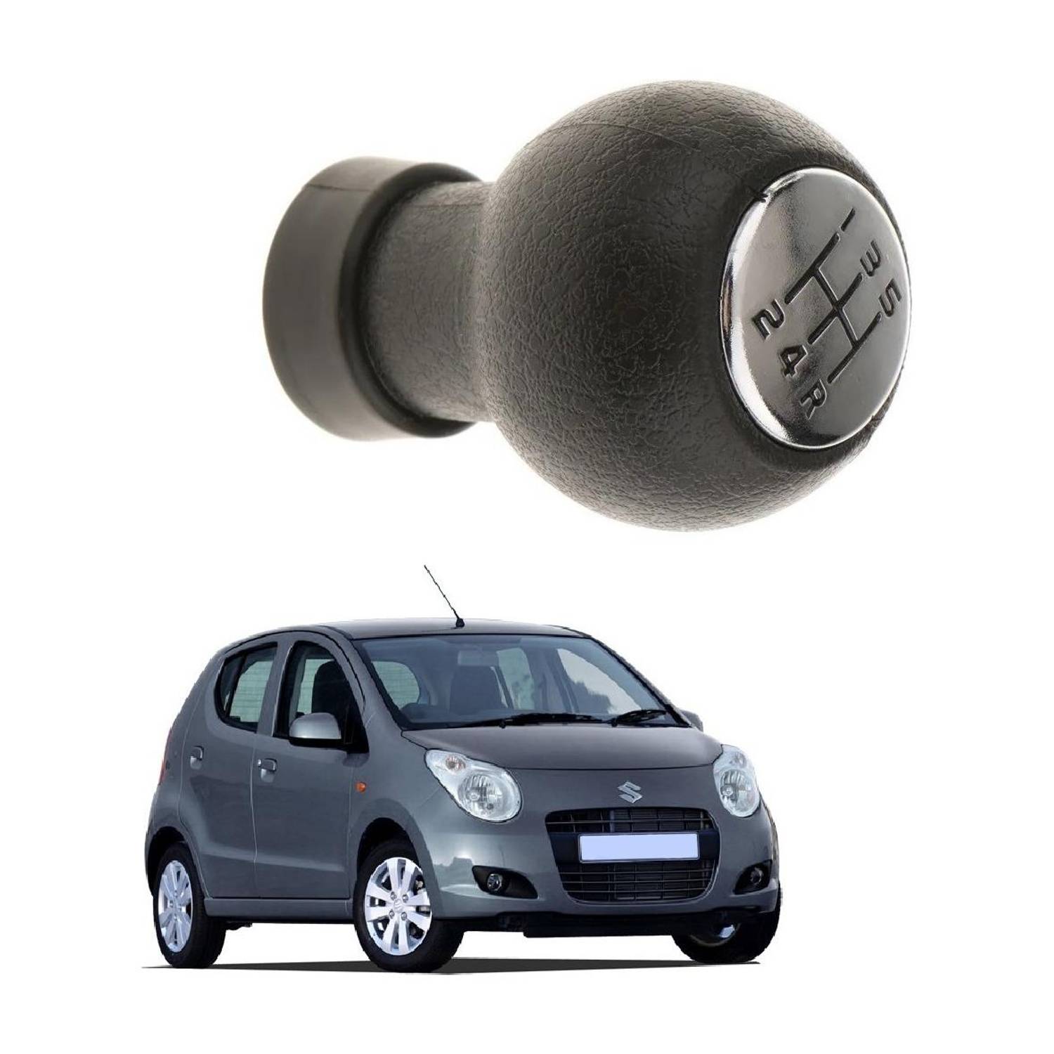 AutooNation Gear Stick Knob Replacement Reliable 5 Speed Black Gear Lever for Maruti A-Star Gear Shift Collar