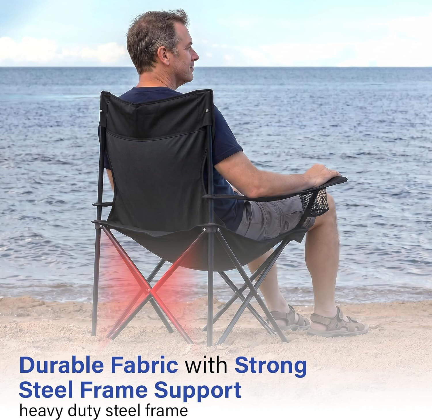 Image of kapextradehub Folding Camping Chair Chair