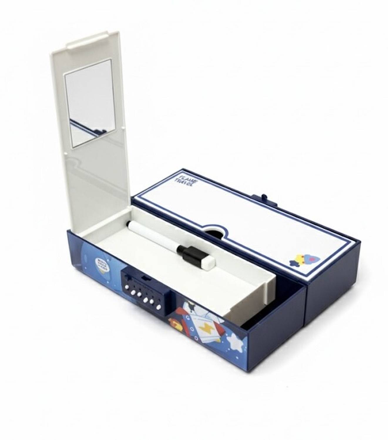 Flipkart.com | Shivom Password Lock Pencil Box - 2-Layer, Mirror