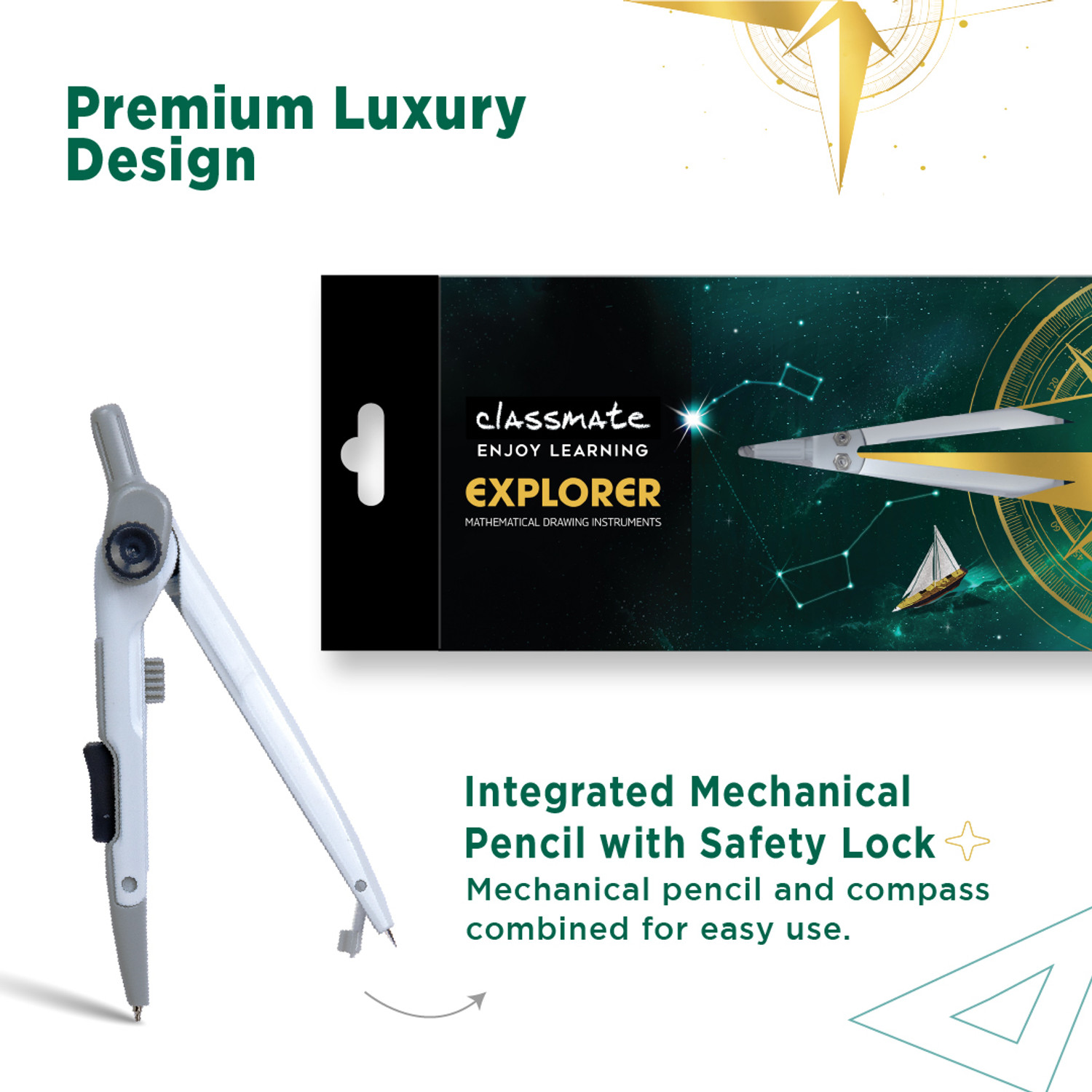 Image of Classmate Explorer Geometry Box Rs.400 Geometry Box