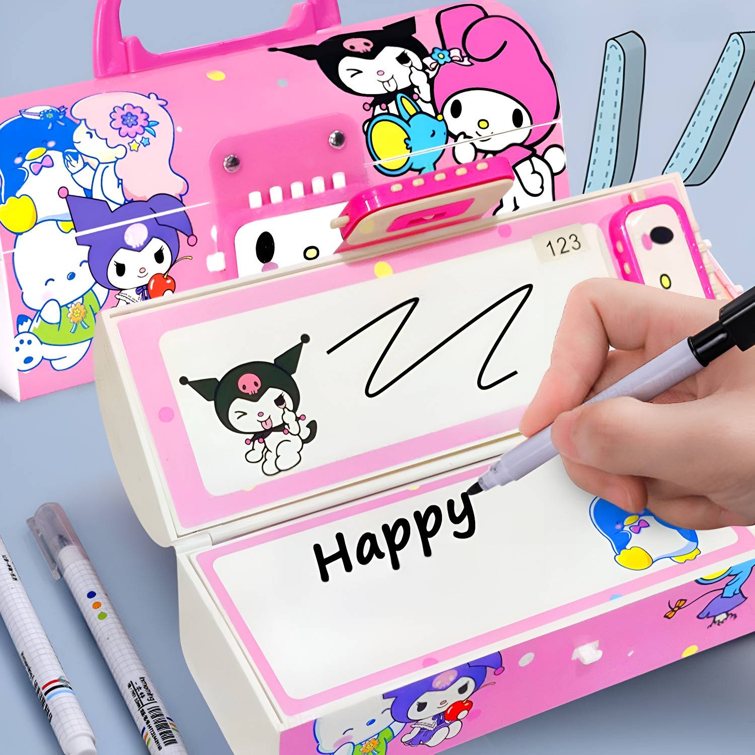 kuromi-print-password-pencil-