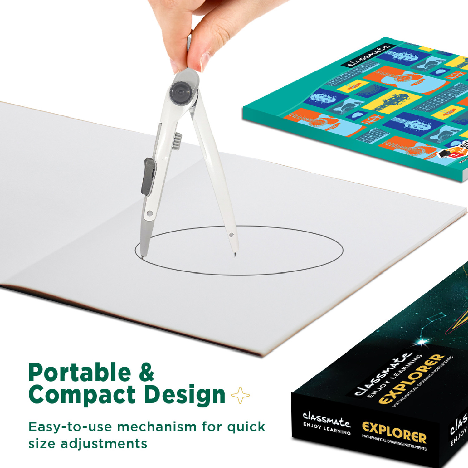Image of Classmate Explorer Geometry Box Rs.400 Geometry Box