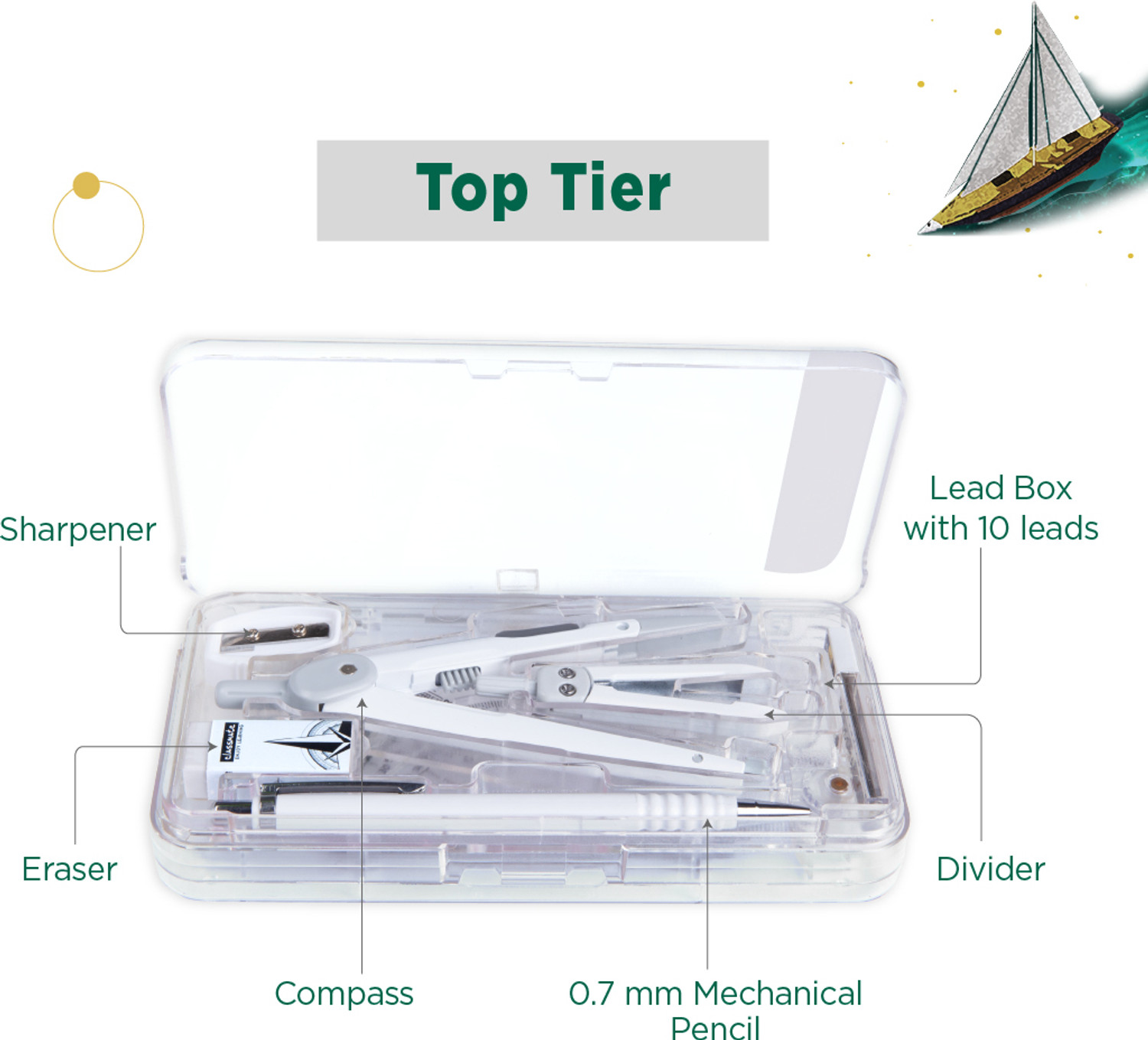Image of Classmate Explorer Geometry Box Rs.400 Geometry Box