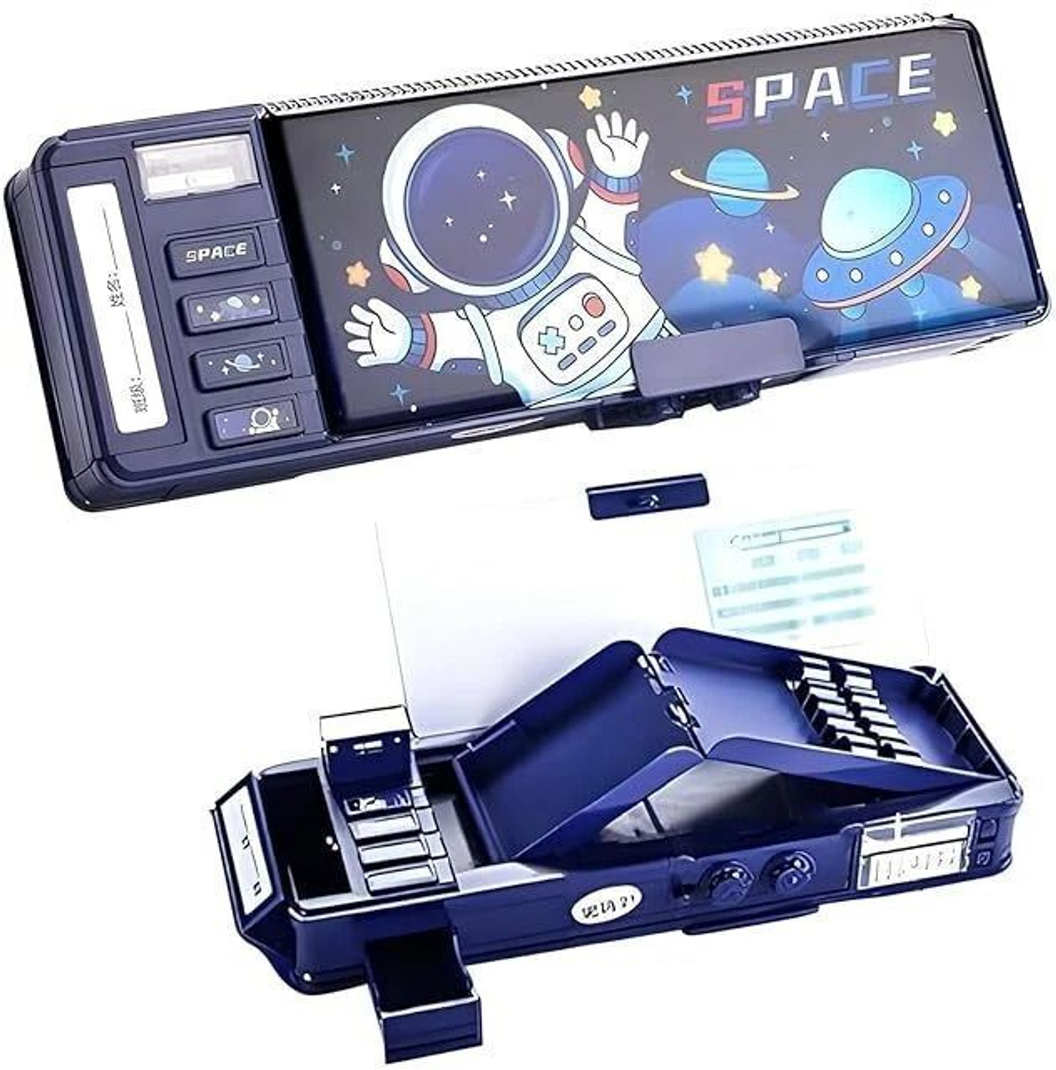 Image of Zoniex Multifunctional Geometry Lock Pencil Box for Kids, Students Pencil Box Geometry Box