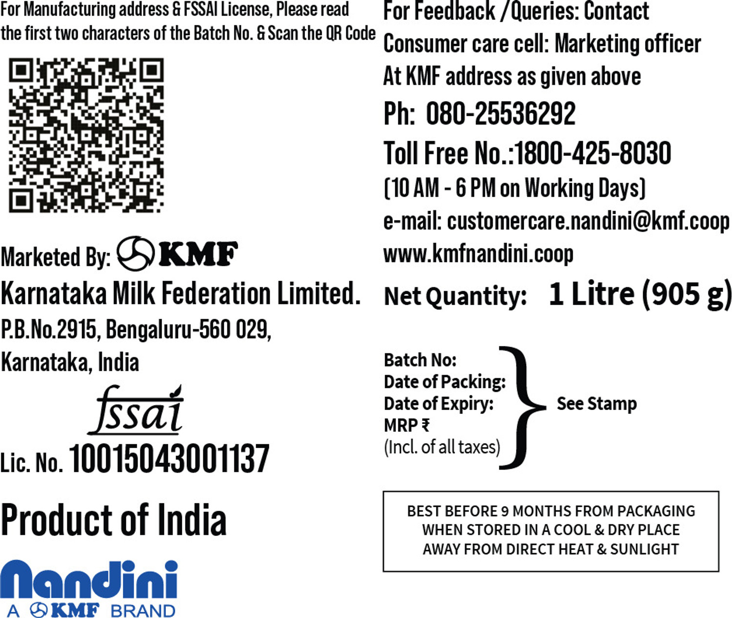 Image of Nandini Pure Cow Ghee Pouch