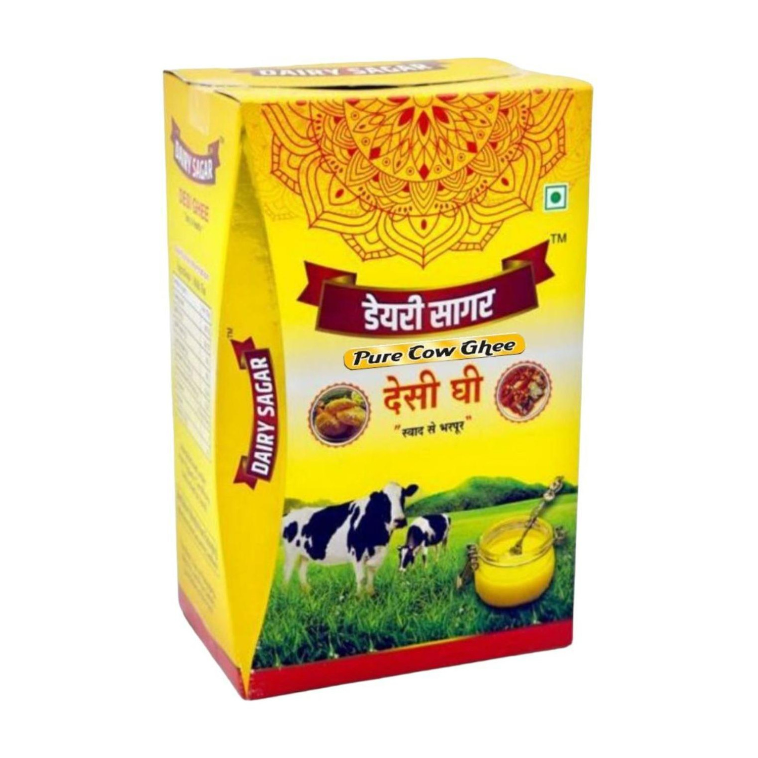 Image of dairy sagar COW DESI GHEE tetra pack of 1 Ghee Tetrapack