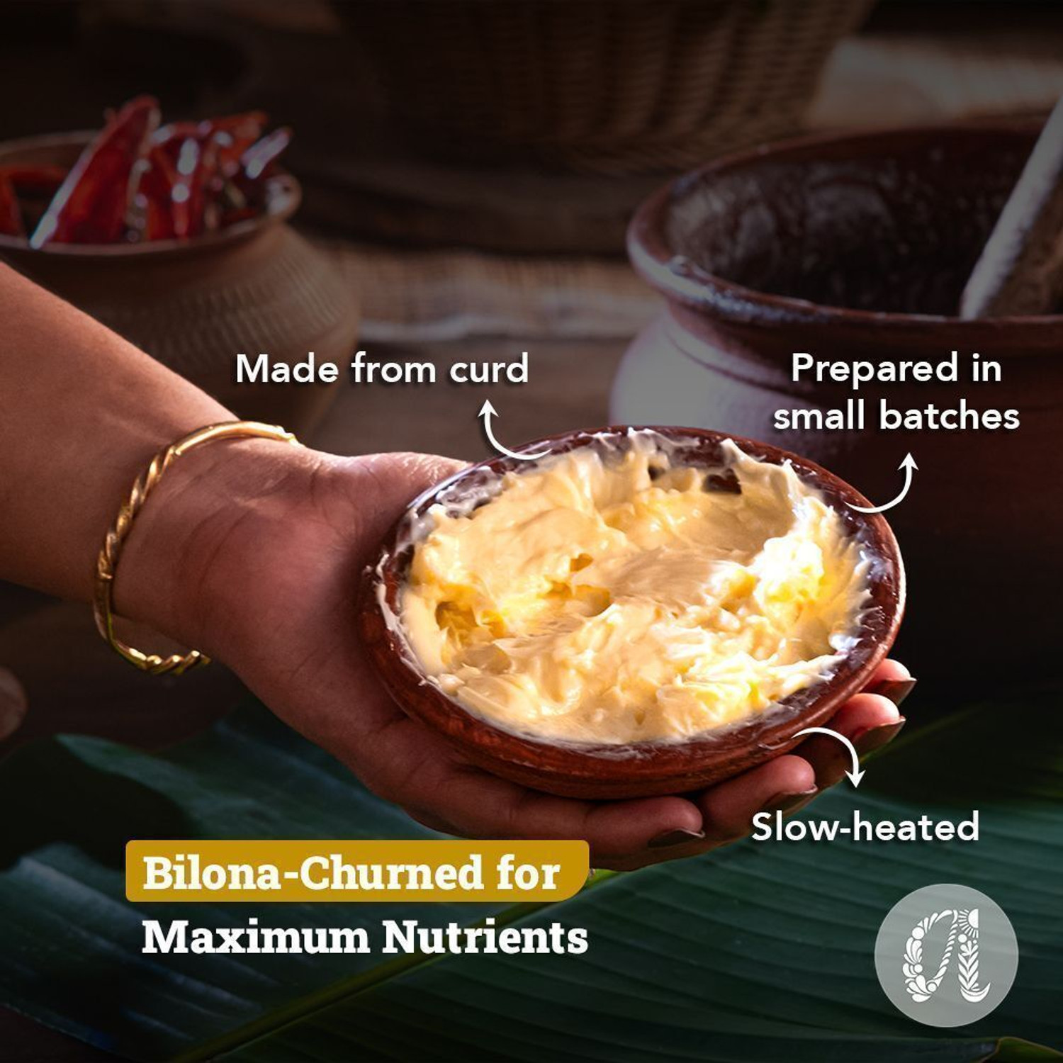 Image of Anveshan Bilona-Churned A2 Cow Ghee Glass Bottle (250 ml)