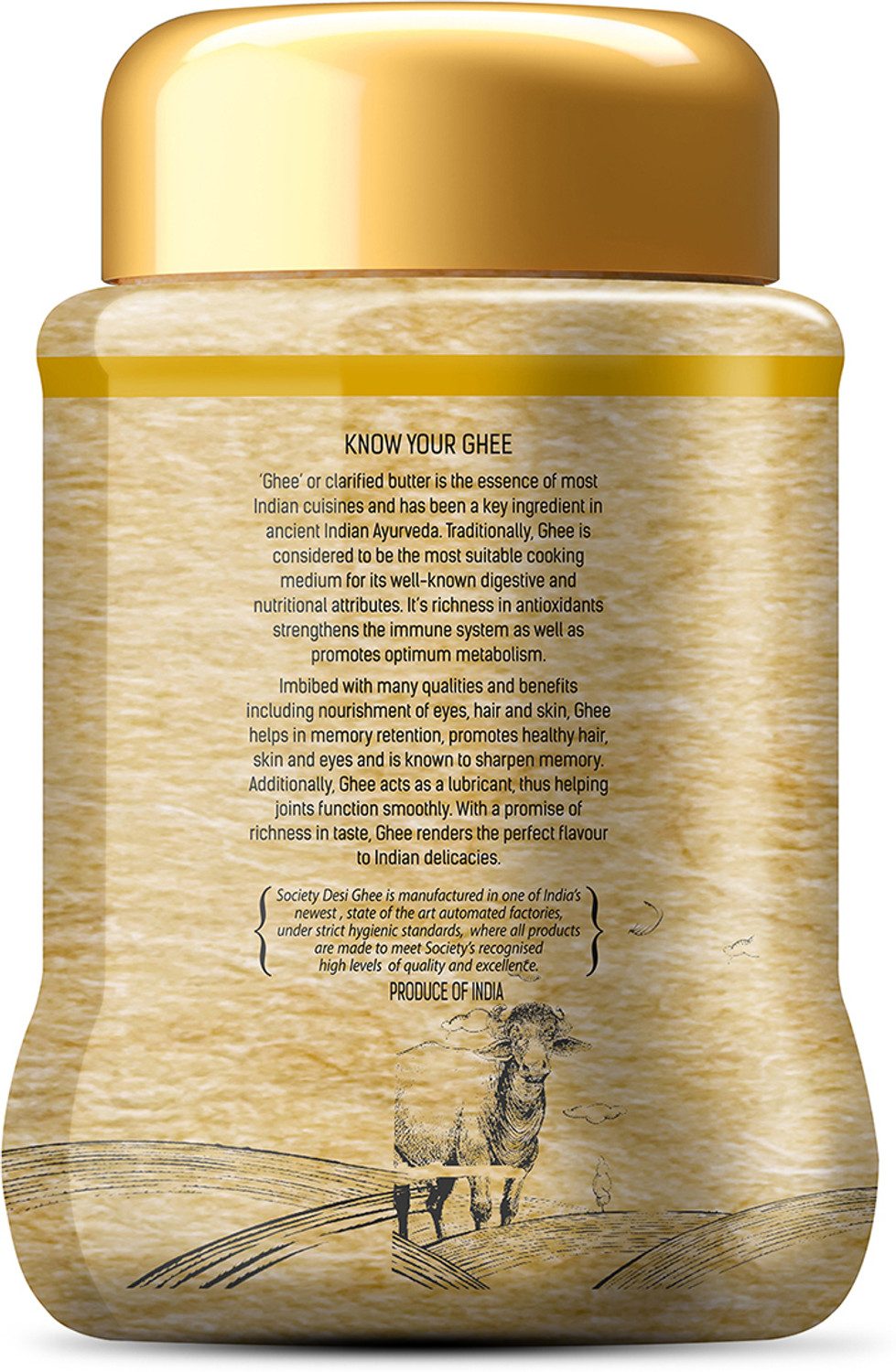 Image of Society Desi Ghee Plastic Bottle