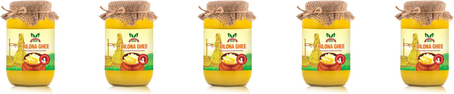 Image of Gavyamart Bilona ghee 100% Fresh Pure Desi Kankrej Organic Non-GMO Cow Ghee-Made Ghee Glass Bottle