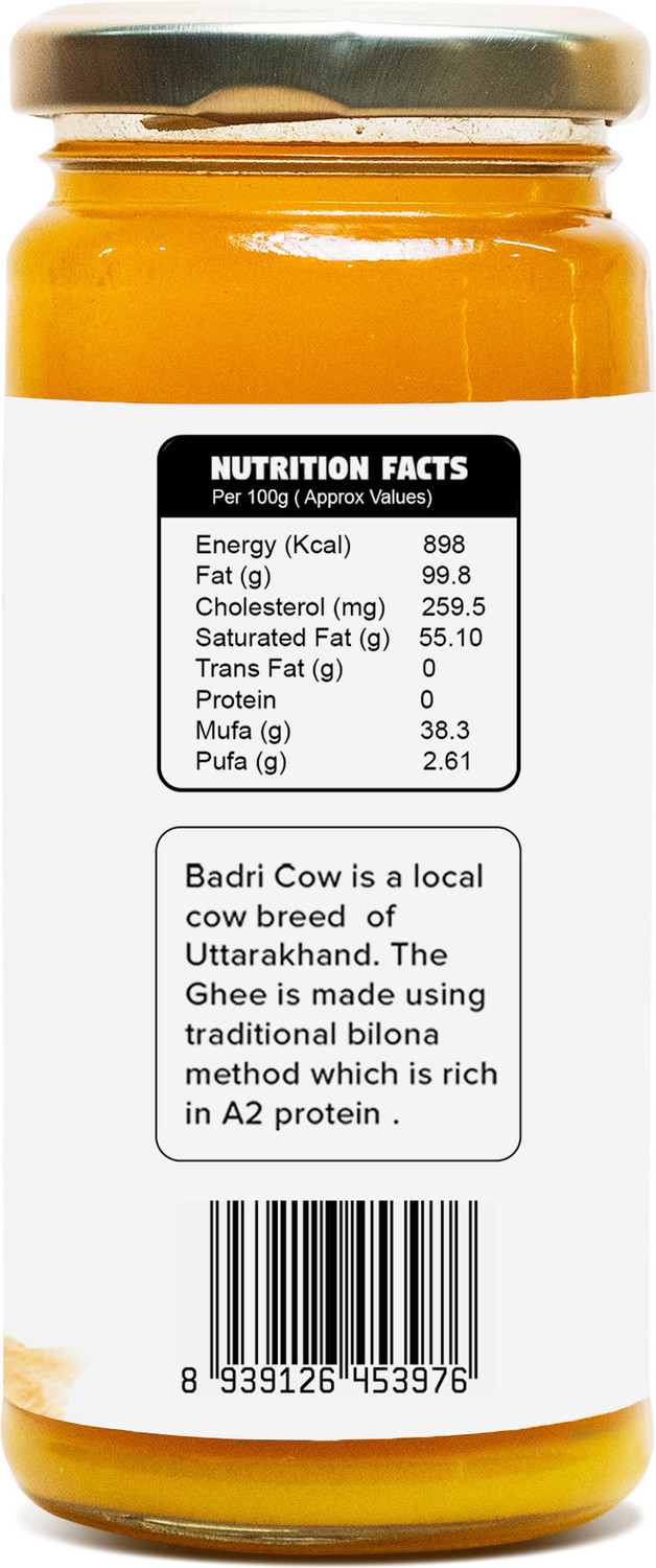 Image of Namakwali A2 Badri Cow Ghee, Glass Bottle, Bilona Method Ghee Glass Bottle
