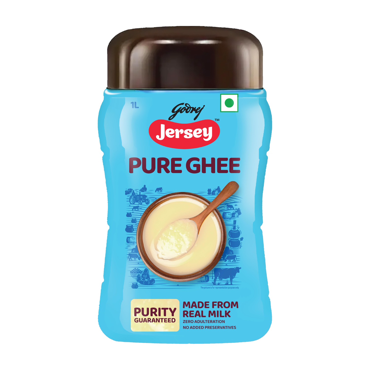 Image of Godrej Jersey Buffalo Ghee Plastic Bottle