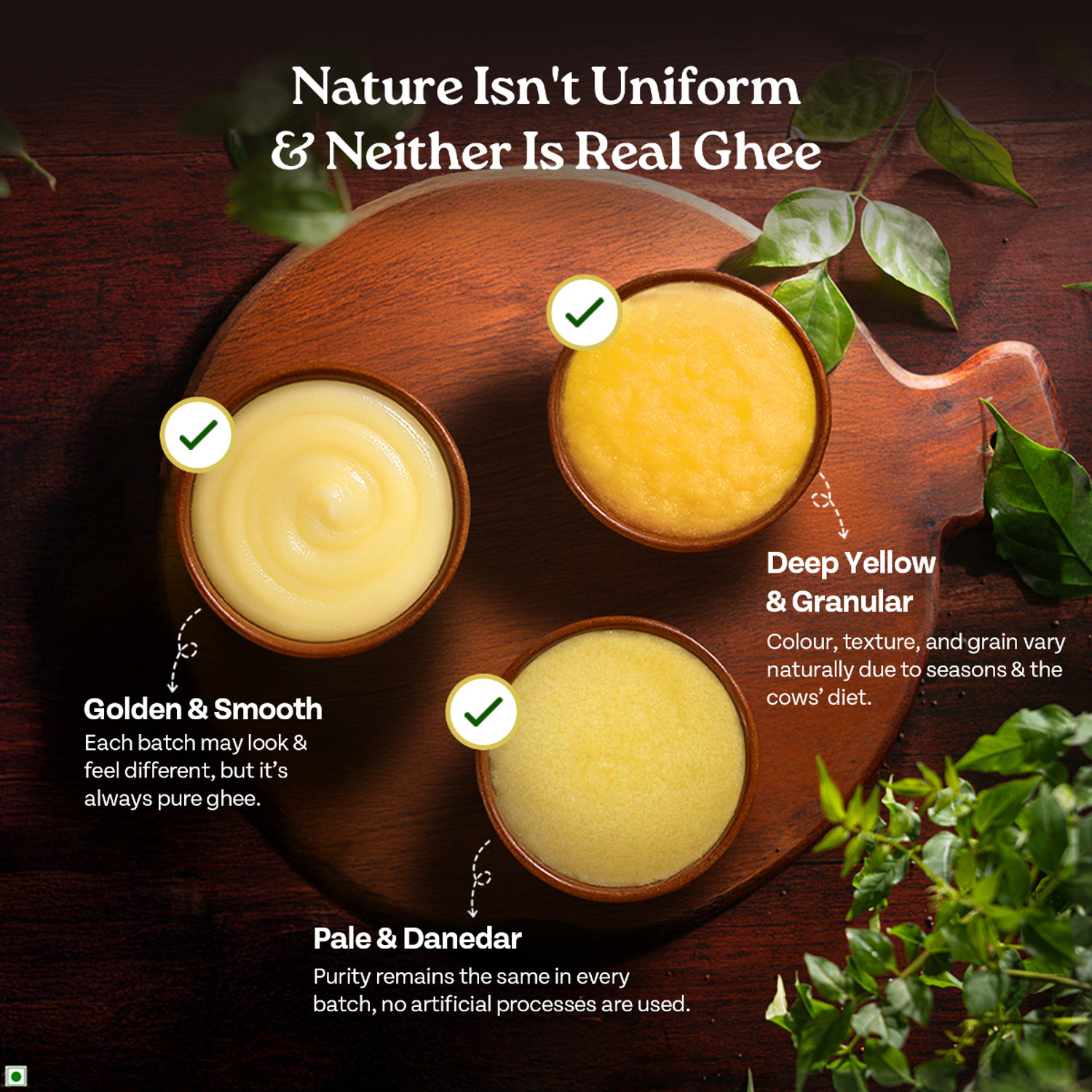 Image of ORGANIC INDIA Pure Bilona Ghee, Labs Tested on 250+ Parameters, (500ml) Ghee Glass Bottle