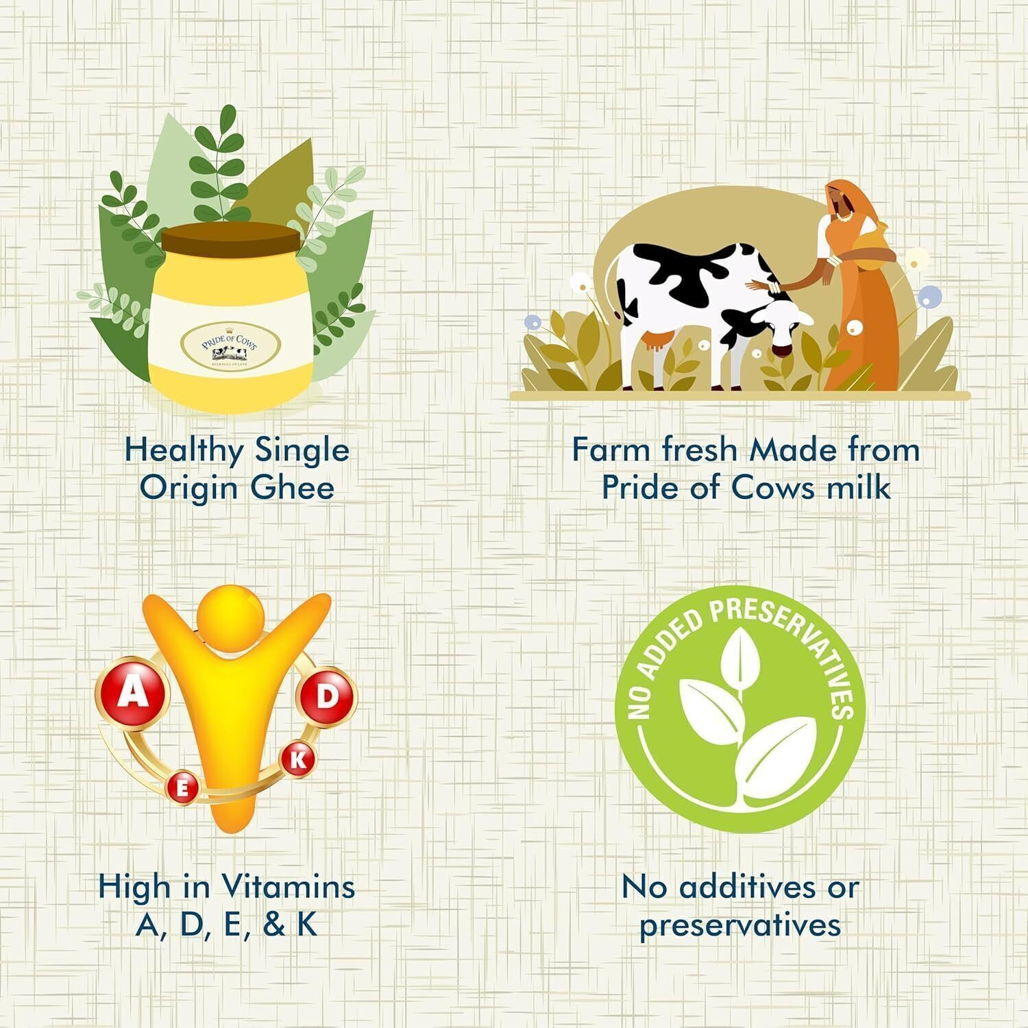 Image of PRIDE OF COWS I Untouched by Human Hands I Single Origin I Ghee Plastic Bottle