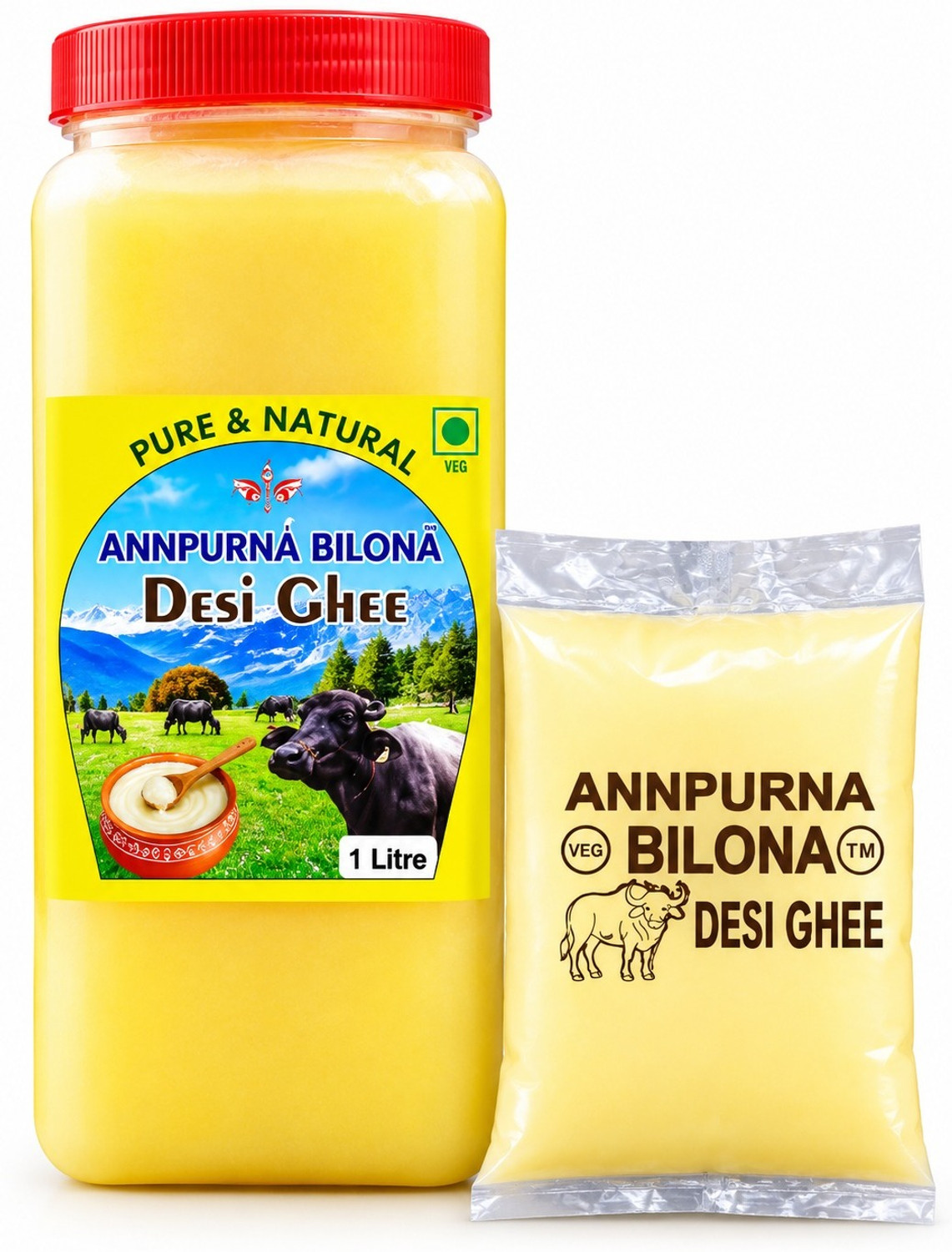 Image of Annpurna dairy desi ghee Box (1000 g)