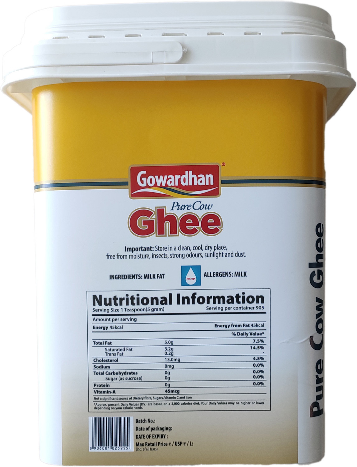 Image of Gowardhan Pure Cow Ghee Ghee Mason Jar