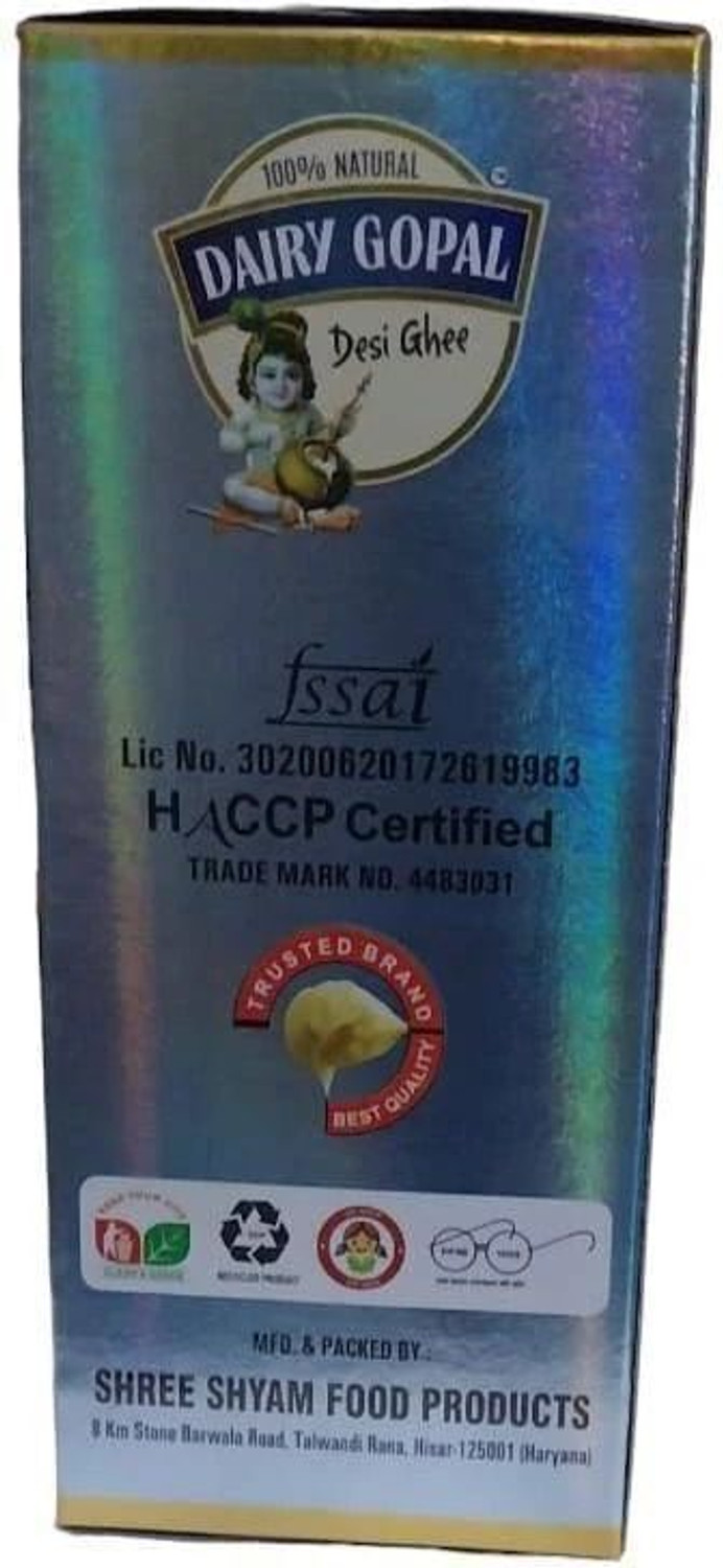 Image of DAIRY GOPAL COW DESI GHEE | Ghee Tetrapack