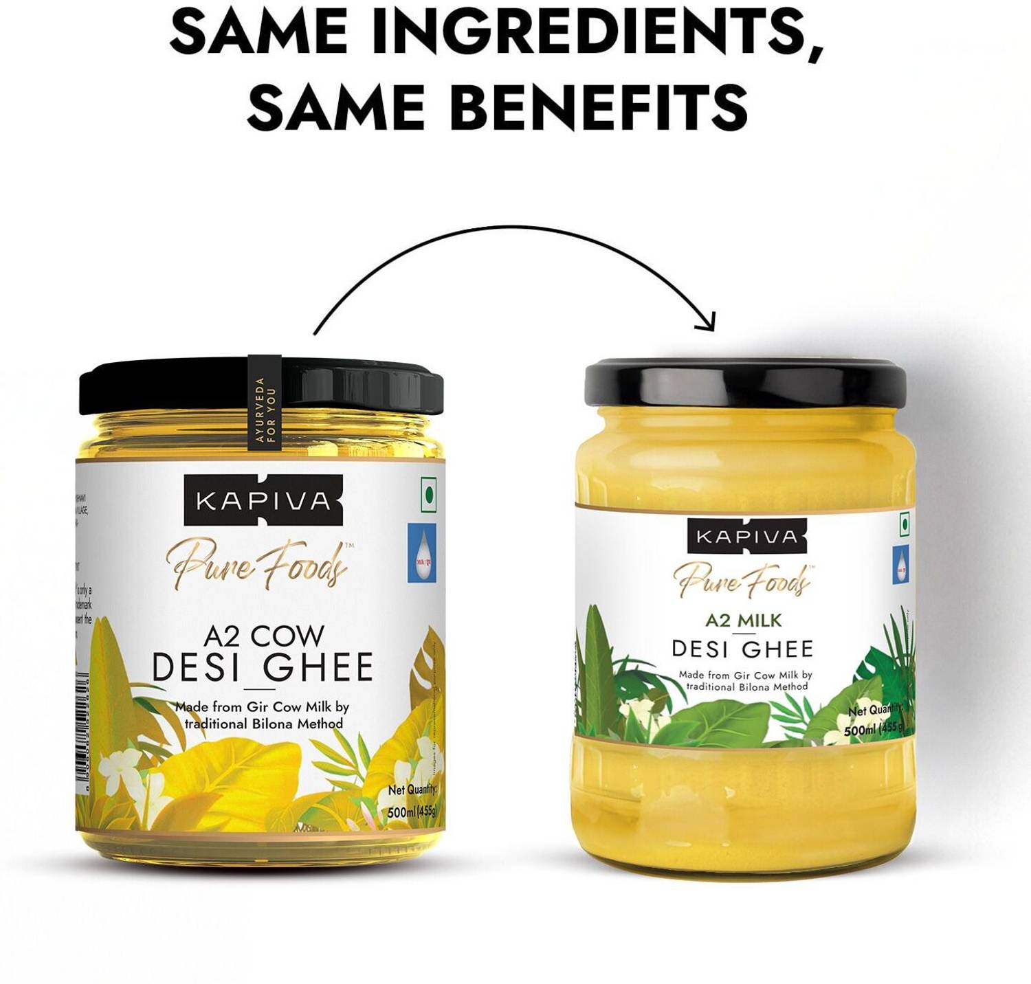 A2 Shudh Desi Cow Ghee|Pure & Healthy|Rich in Nutrition Glass Bottle - Image 3