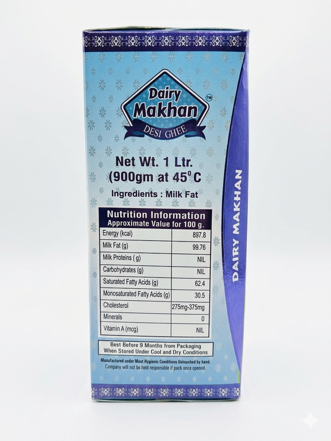 Image of dairy makhan Pure Desi Cow Ghee Rich Aroma & Traditional Taste Healthy Cooking Ghee Can