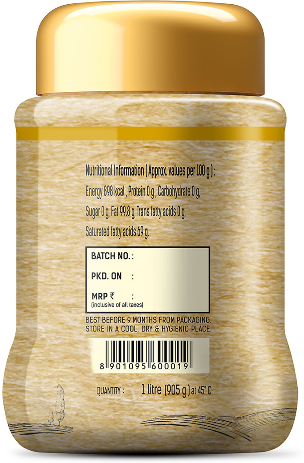 Image of Society Desi Ghee Plastic Bottle