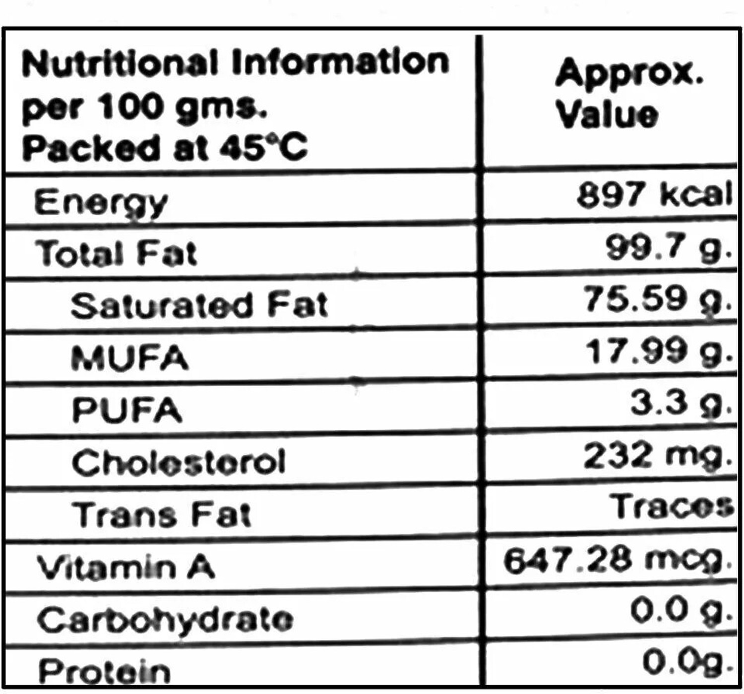 Image of Goras Cow'S Bilona Ghee Ghee Tetrapack