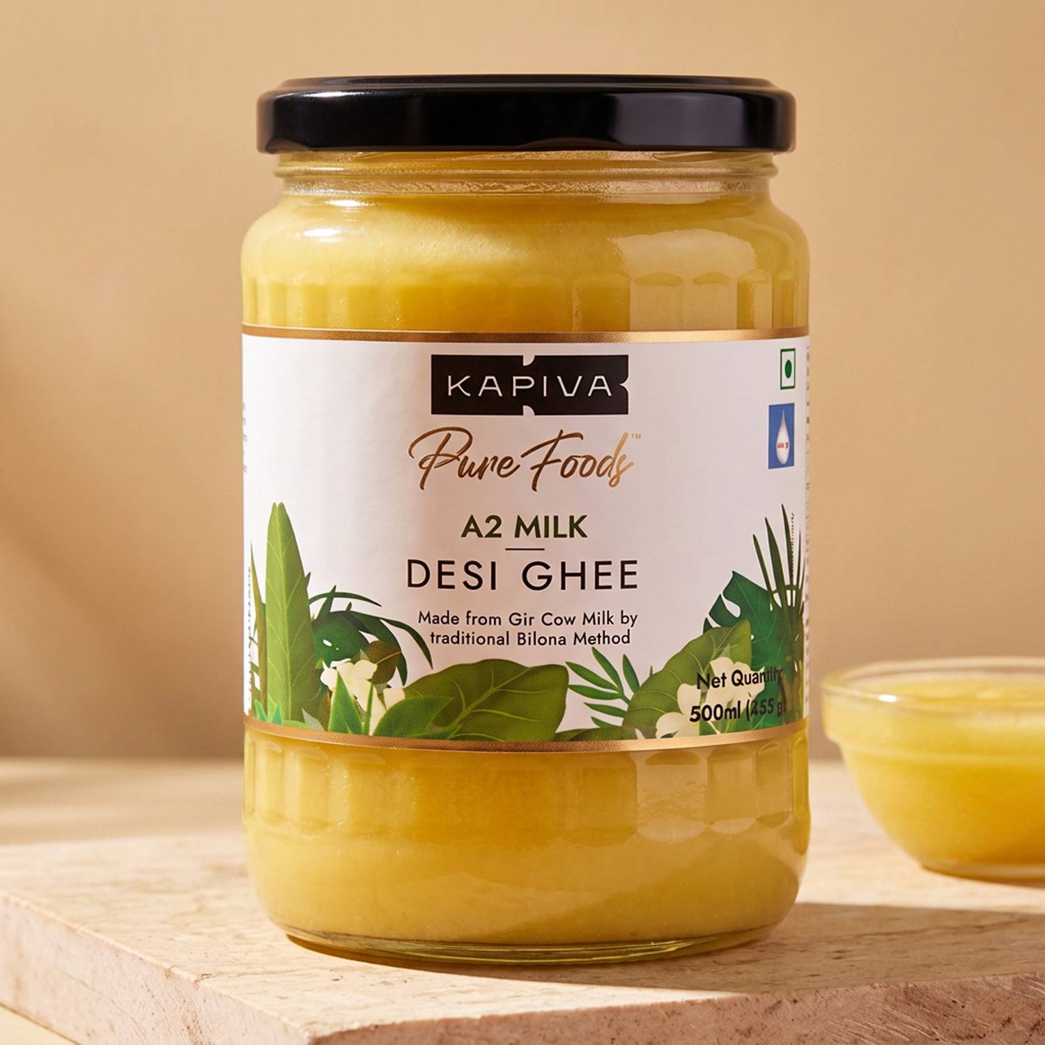 A2 Shudh Desi Cow Ghee|Pure & Healthy|Rich in Nutrition Glass Bottle - Image 1