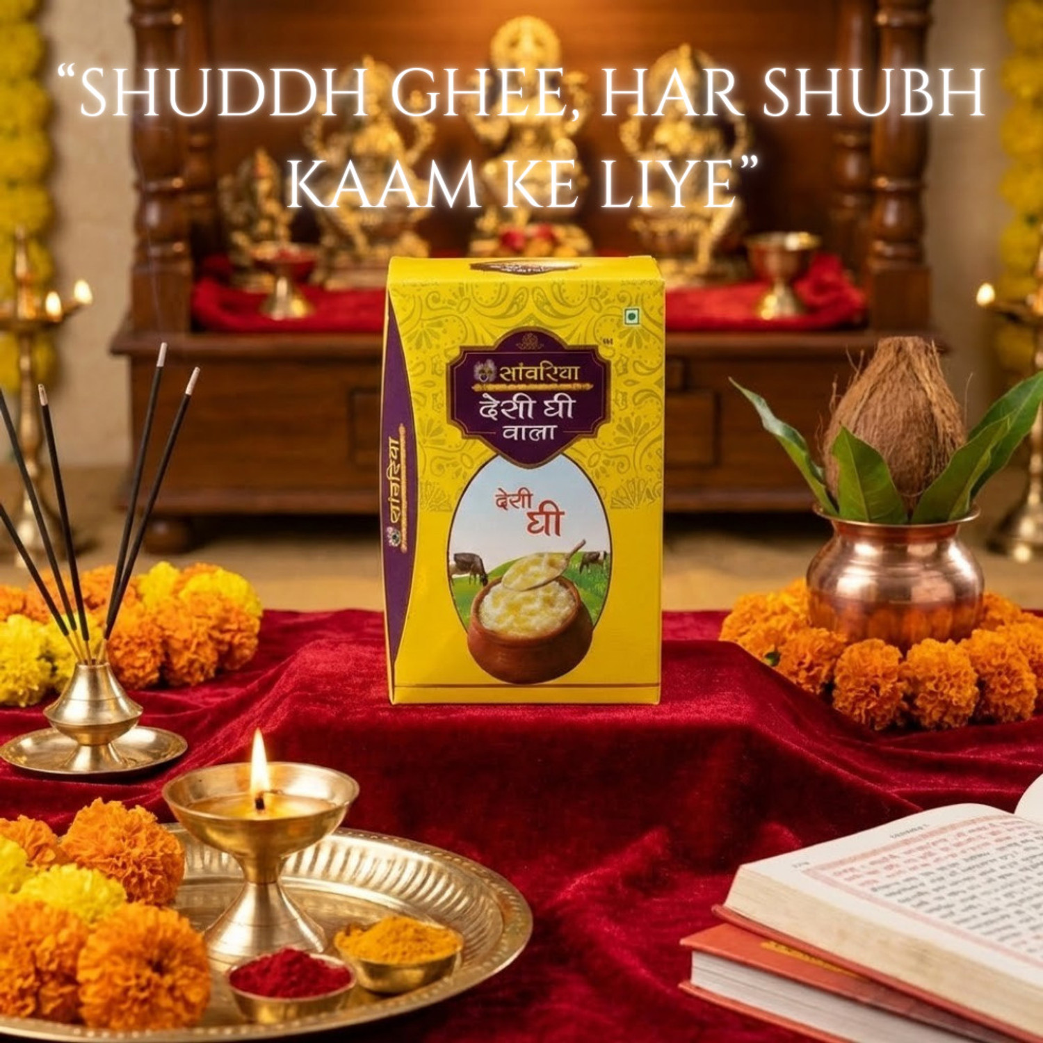 Image of savaria the doodhwala Desi Ghee Wala Pure Buffalo Desi Ghee for Daily Cooking Ghee Tetrapack