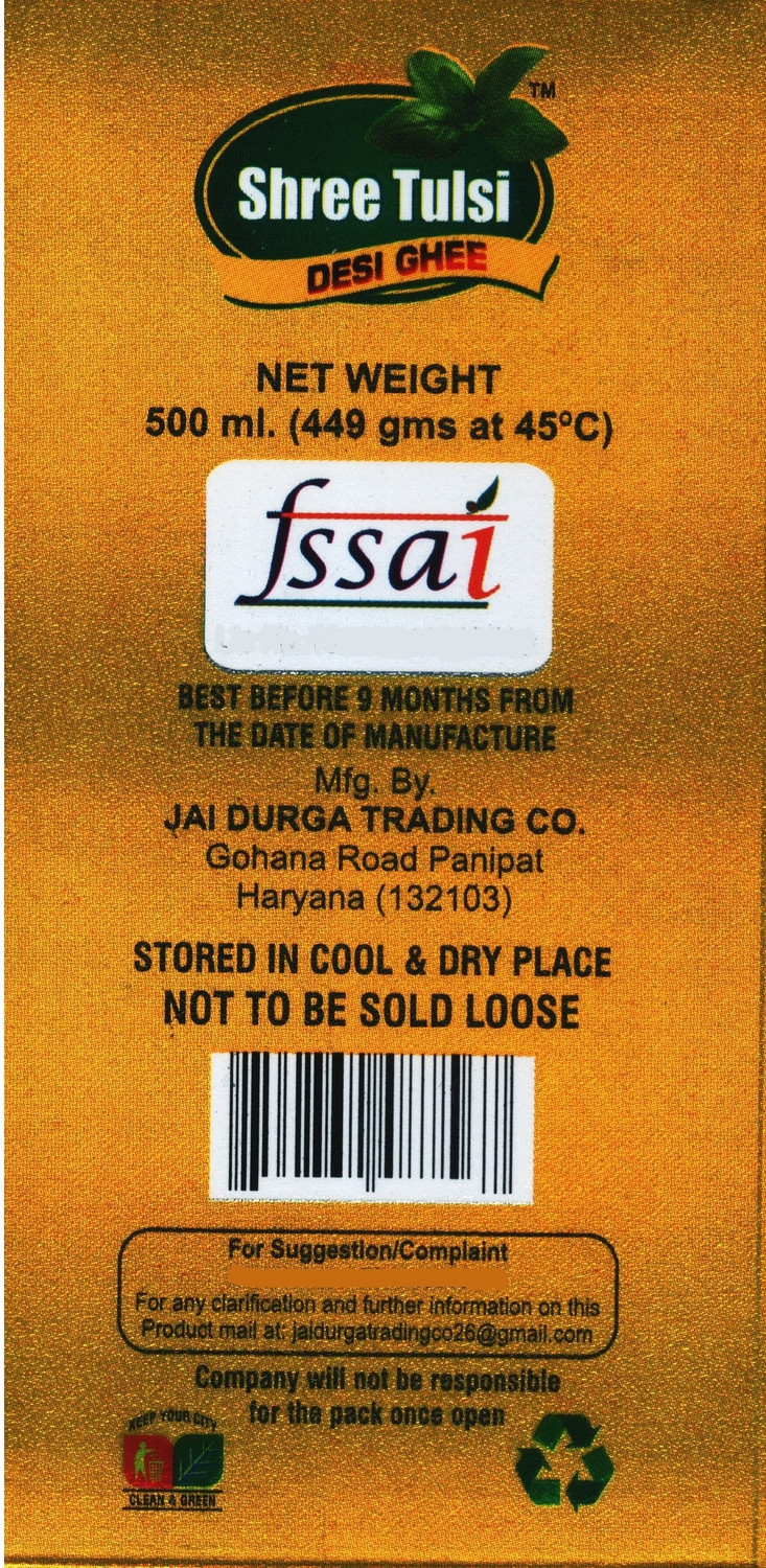 Image of brij gwala Shree Tulsi Desi Ghee with Rich Aroma Ghee Tetrapack