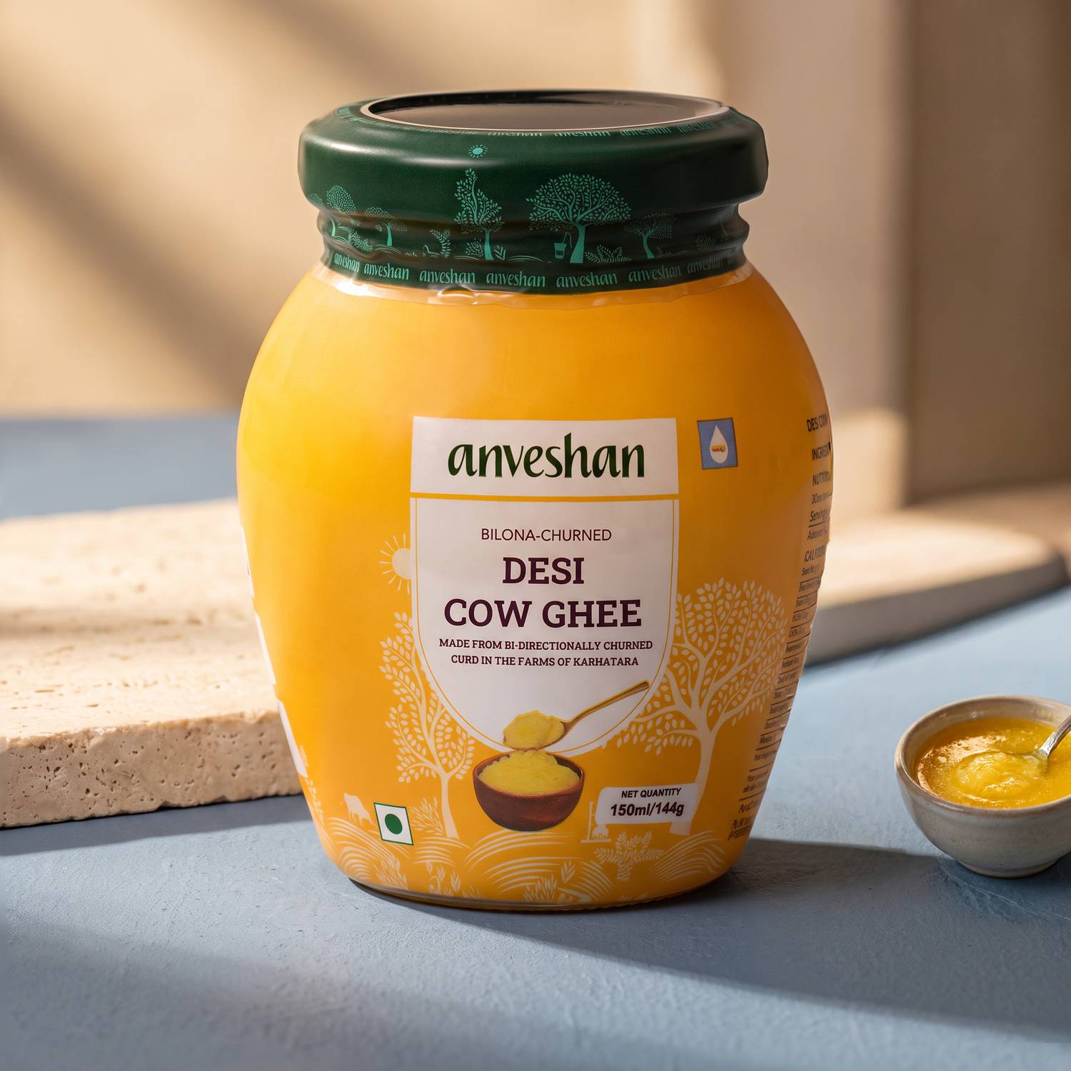 Anveshan A2 Desi Cow Mason Jar