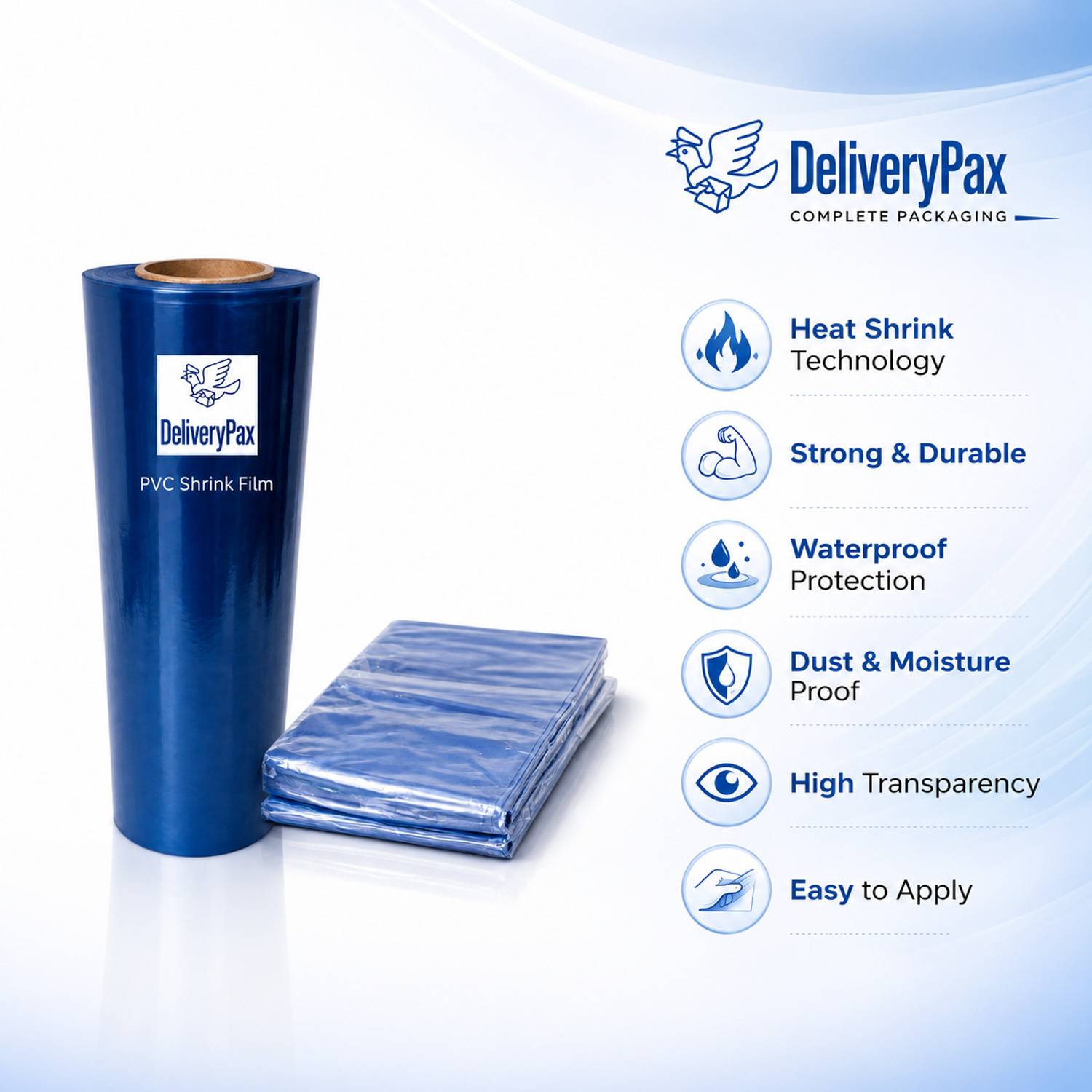DELIVERYPAX Shrink Film Roll 10inch x 10m - Image 3