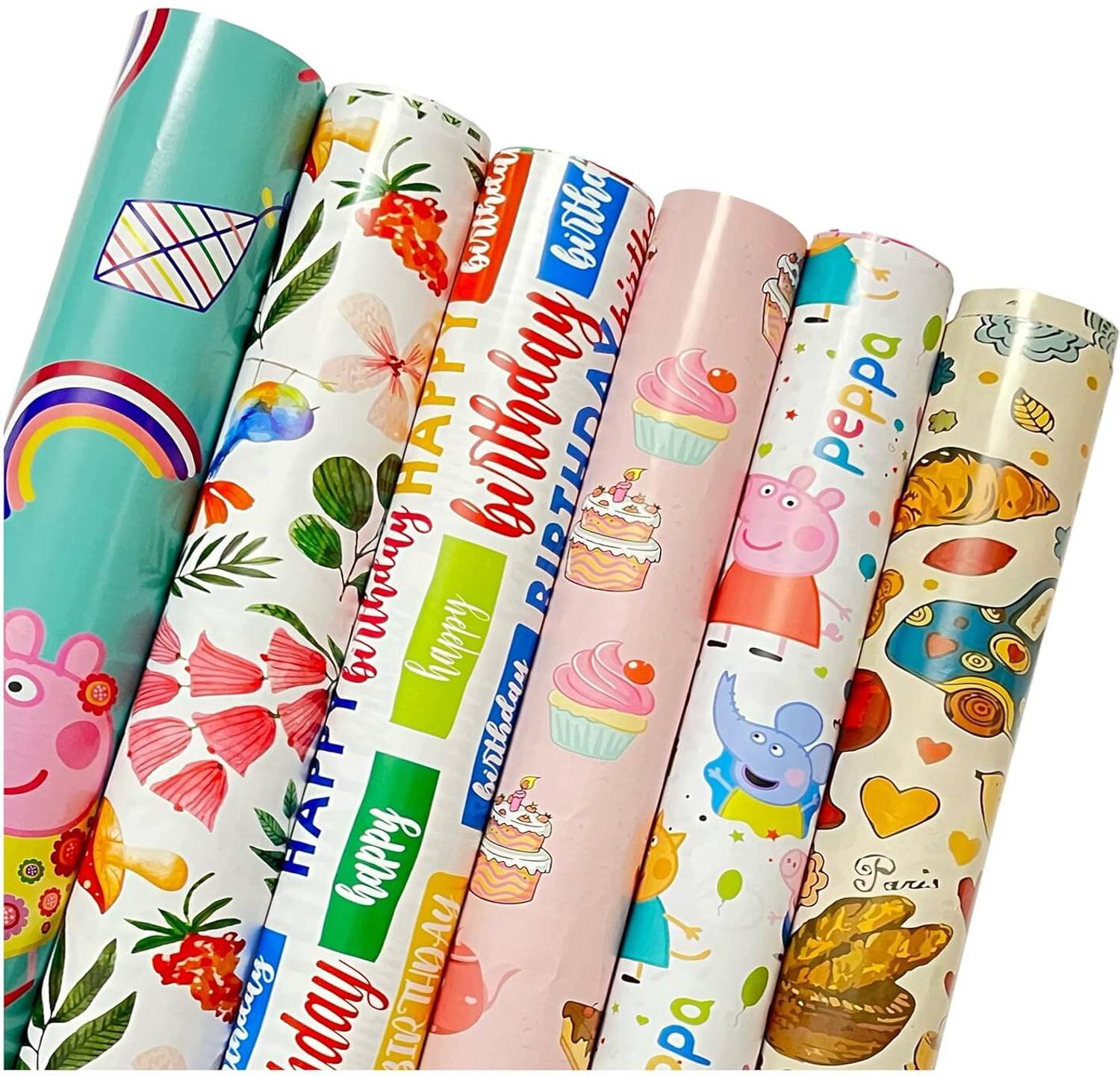 AccuPrints Gift Wrapping Paper sheet Multi | 19.50 x 28.75" | 90 gsm | Gloss Art Paper for all occasions Gift Wrapper