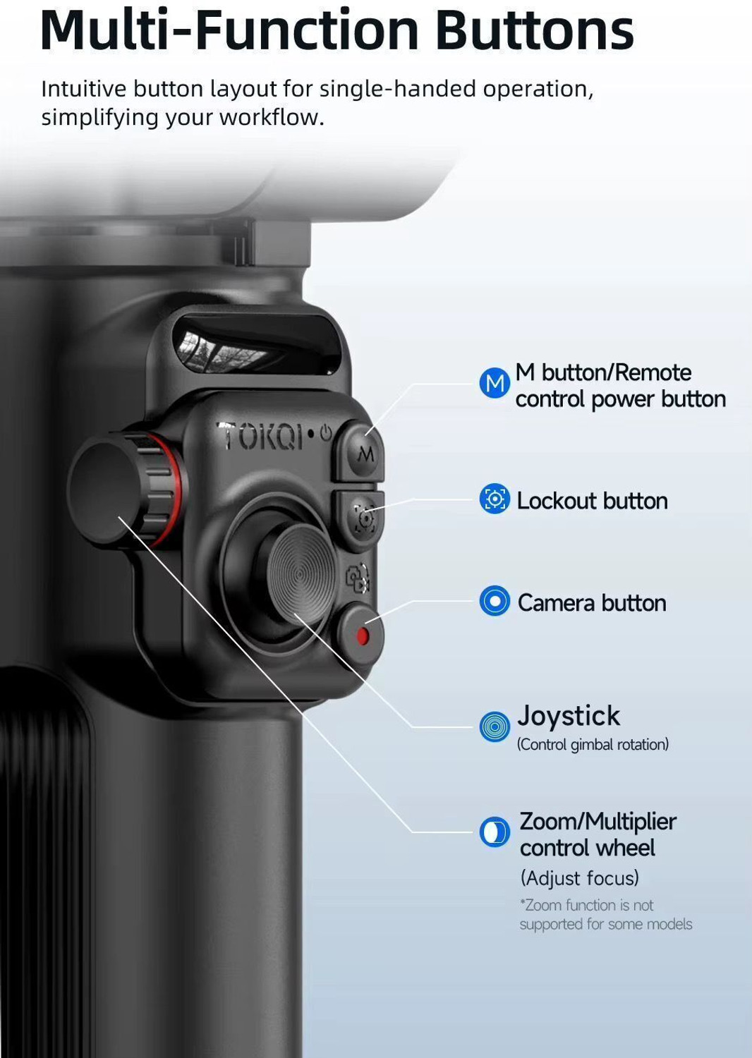 Image of TECHPANDA M02 Foldable 3-Axis Gimbal with Smart Tracking & Tripod Support 3 Axis Gimbal 3 Axis Gimbal for Camera, Mobile