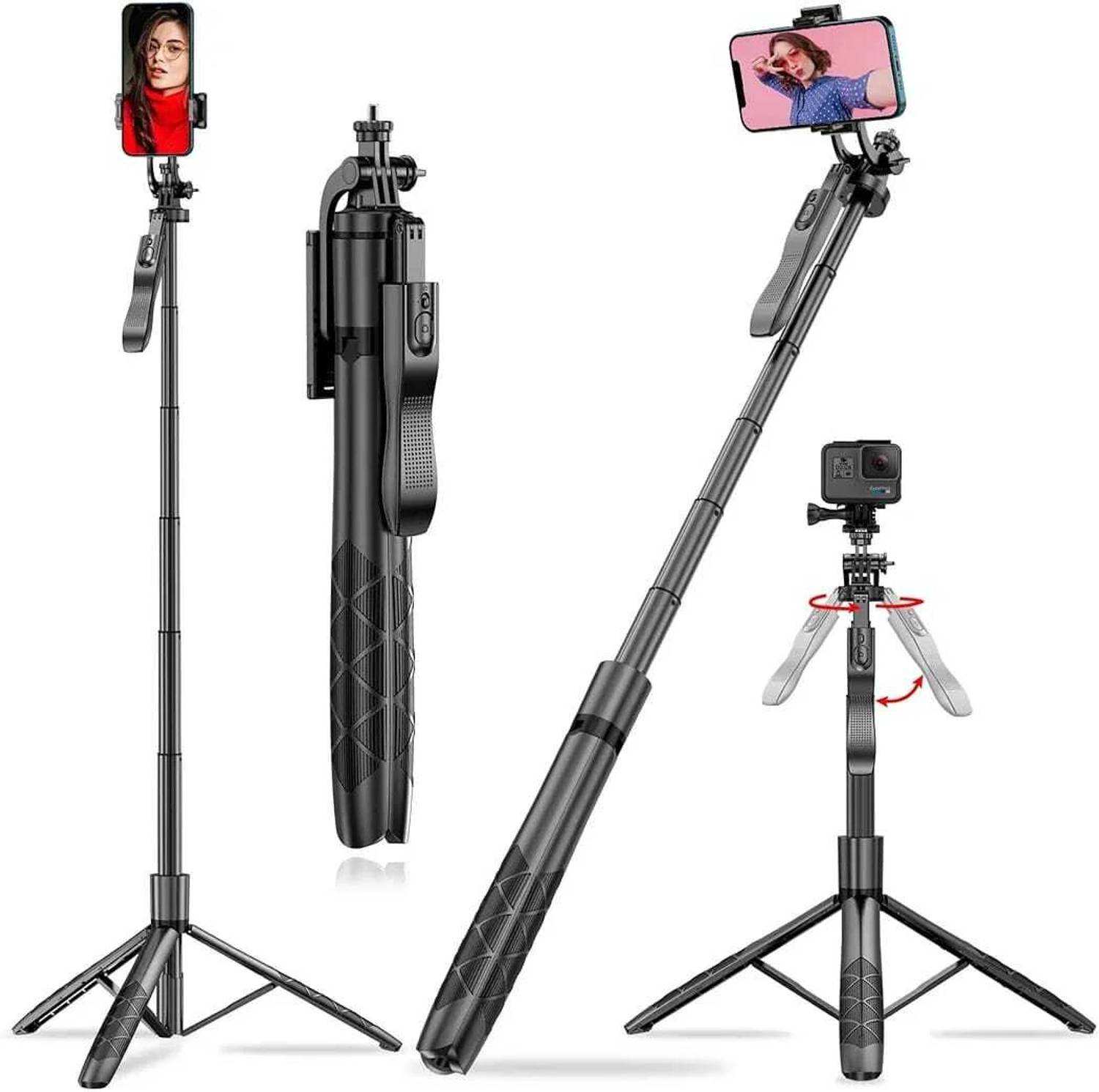 EVAAENTERPRISES 360 Degree Rotation L16 Selfie Stick Single Gimbal for Mobile