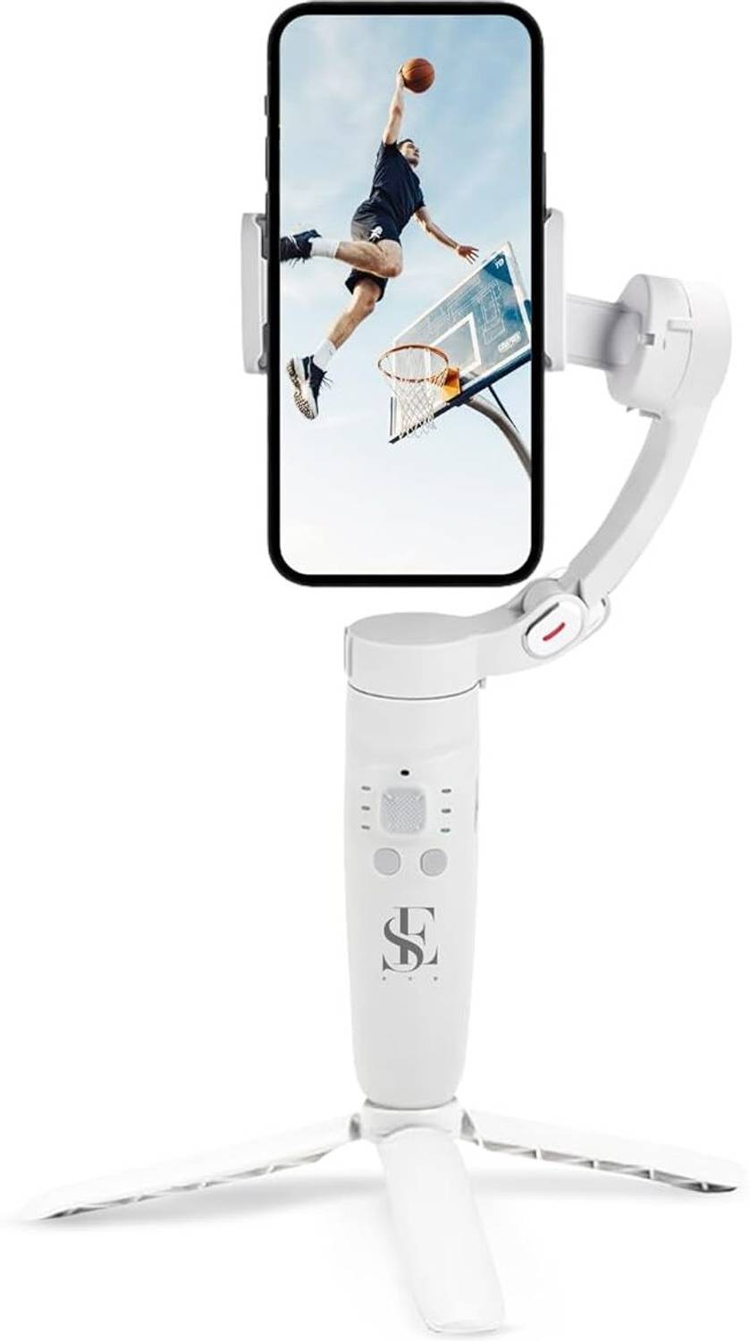 se hub Handheld Mobile Gimbal with AI Tracking and 2500mAh Battery Backup 3 Axis Gimbal for Mobile