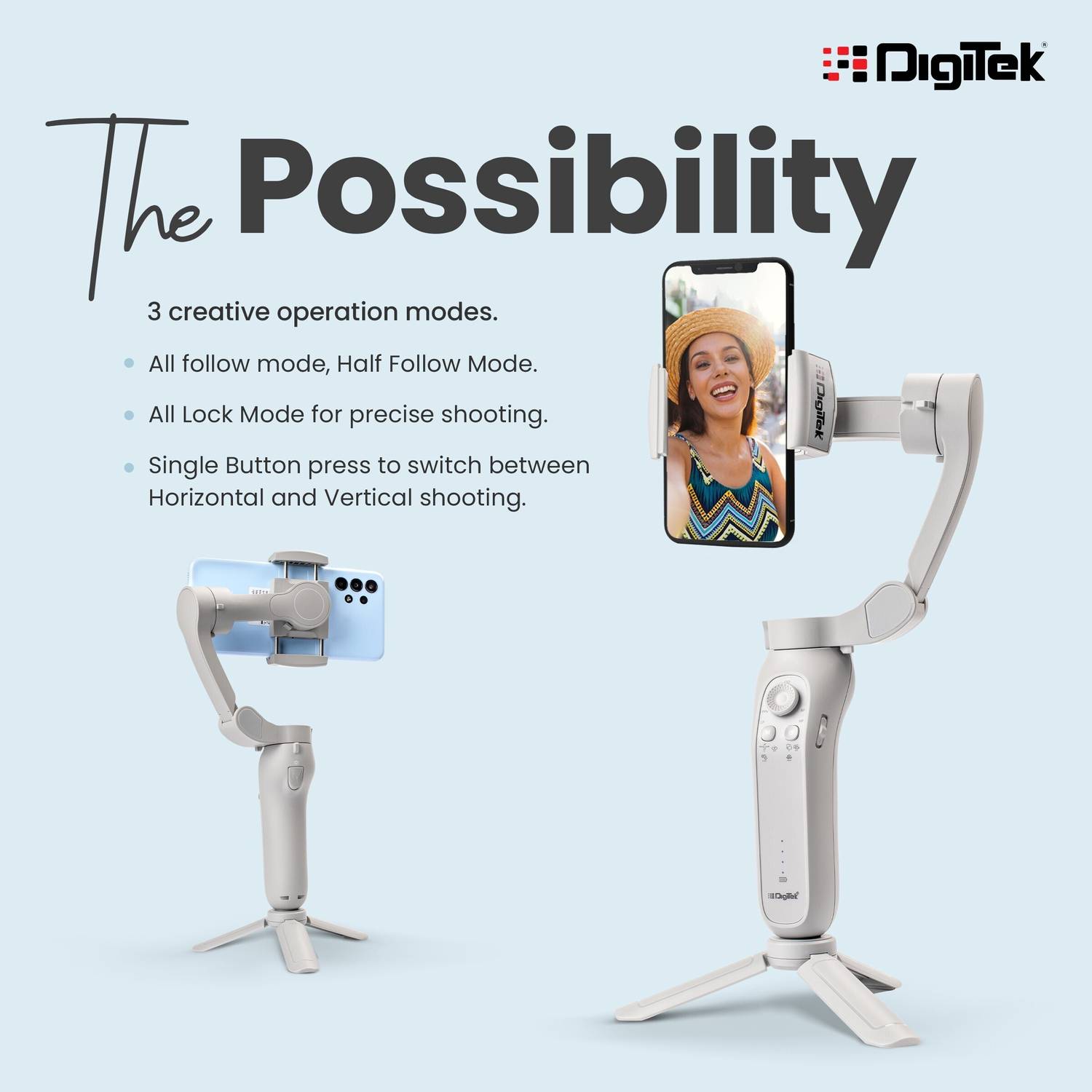DIGITEK DSG 007F 3 Axis Gimbal for Smartphones - Image 3