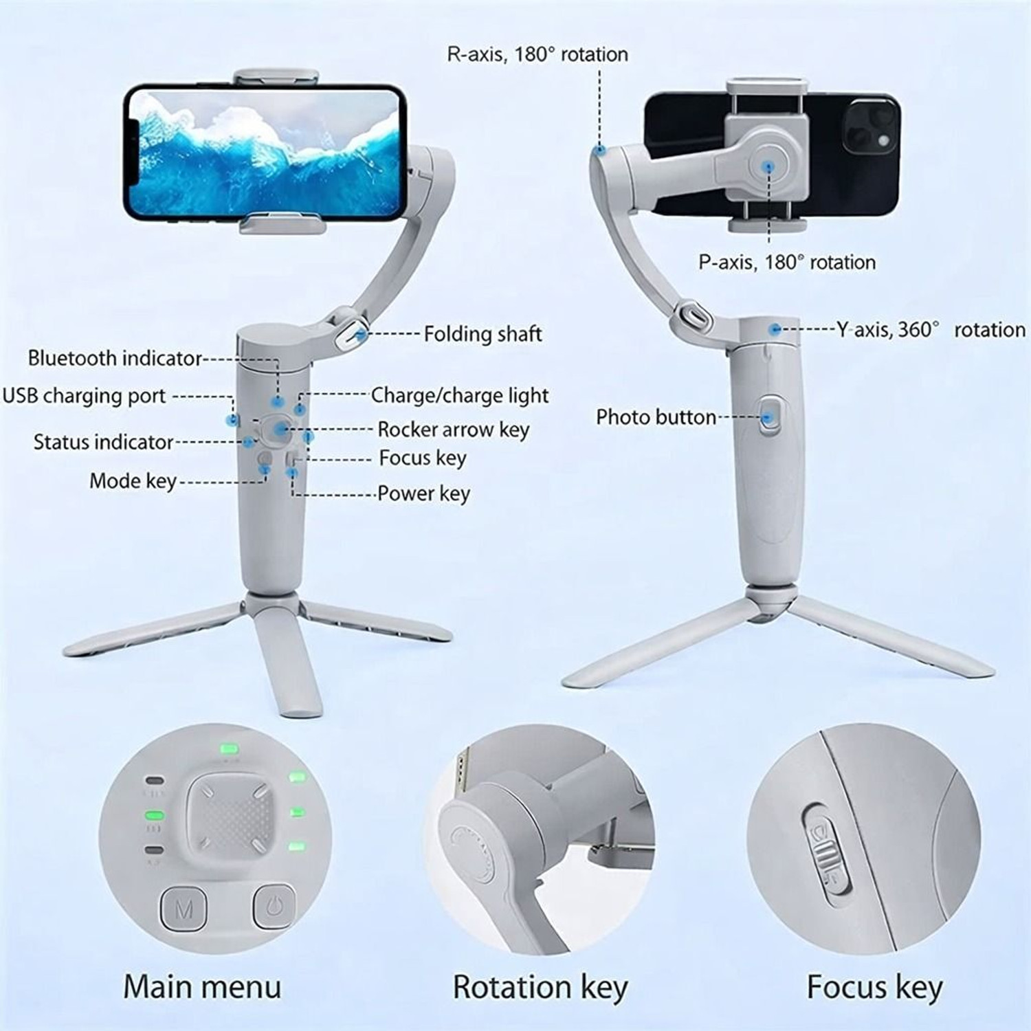 Image of Steepify M2-3AXIS 3 Axis Gimbal for Mobile